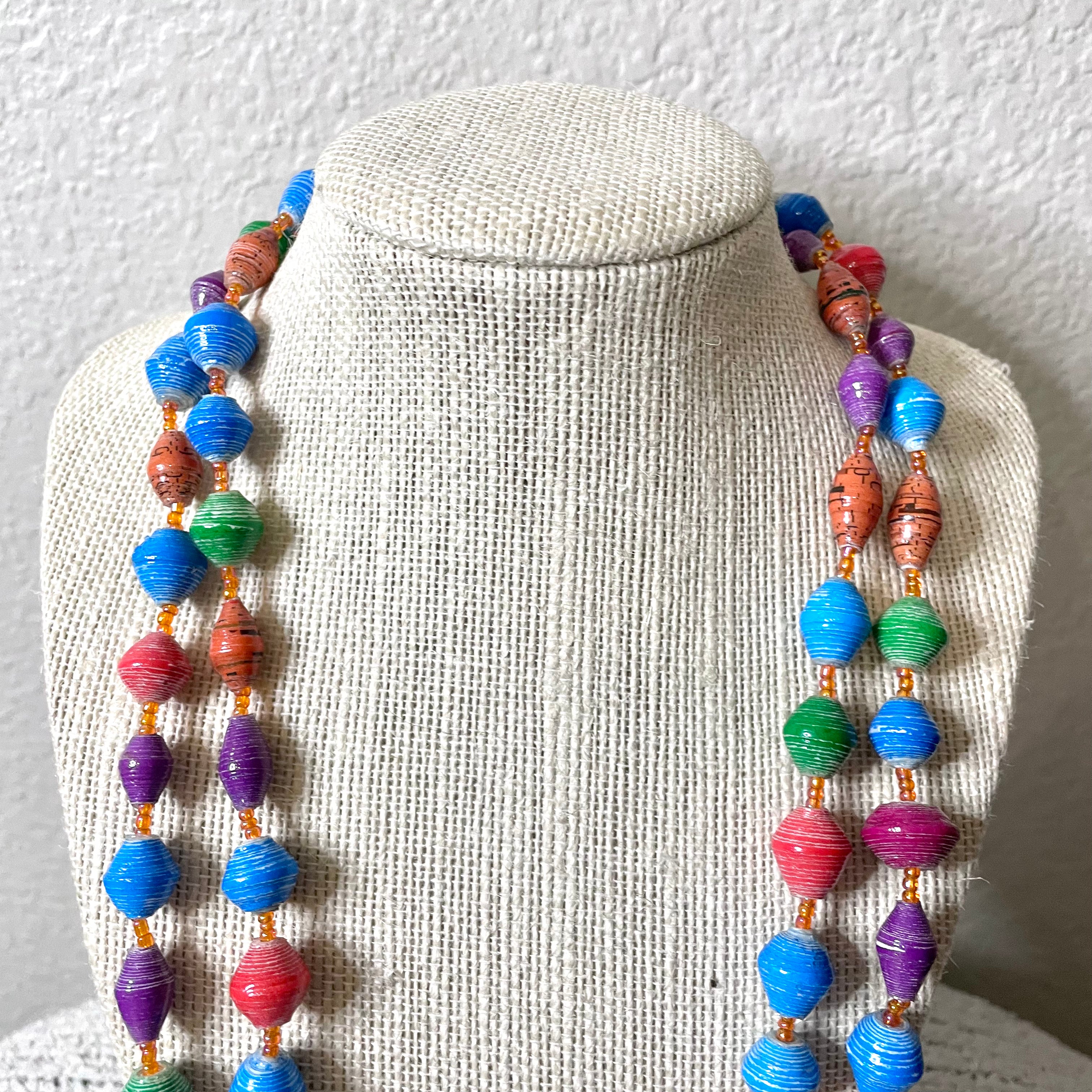 Paper Bead Necklace