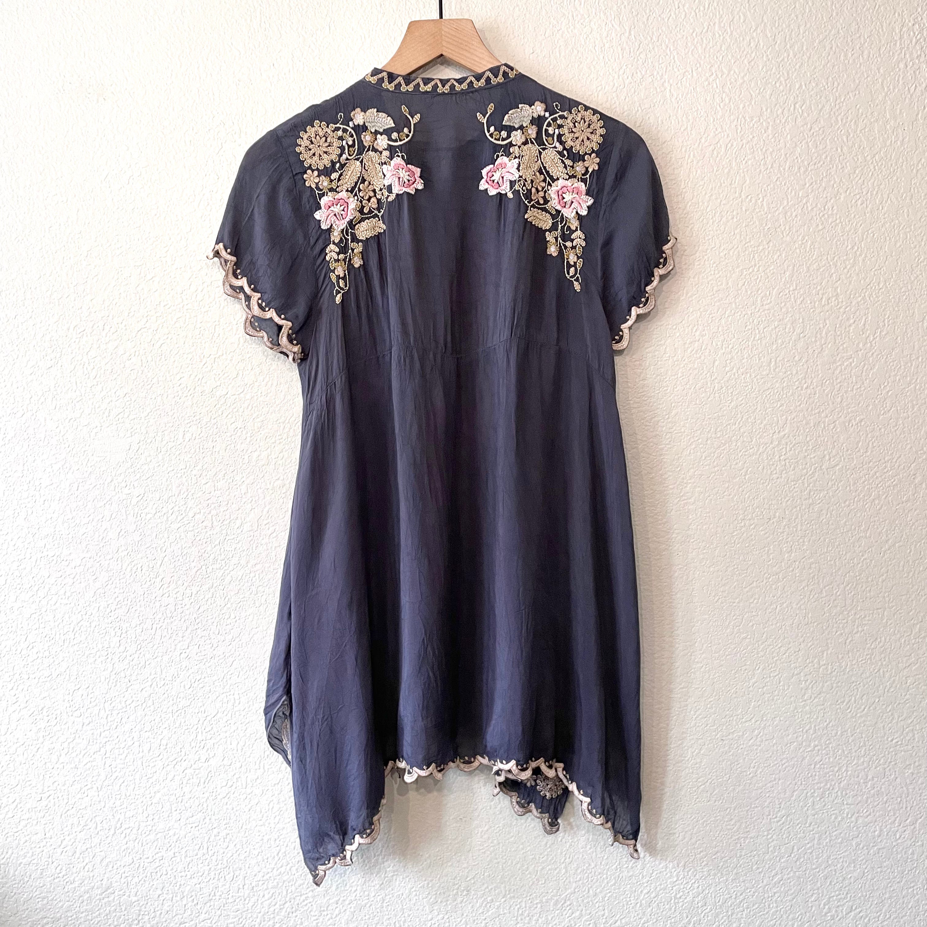 Floral Embroidered Tunic