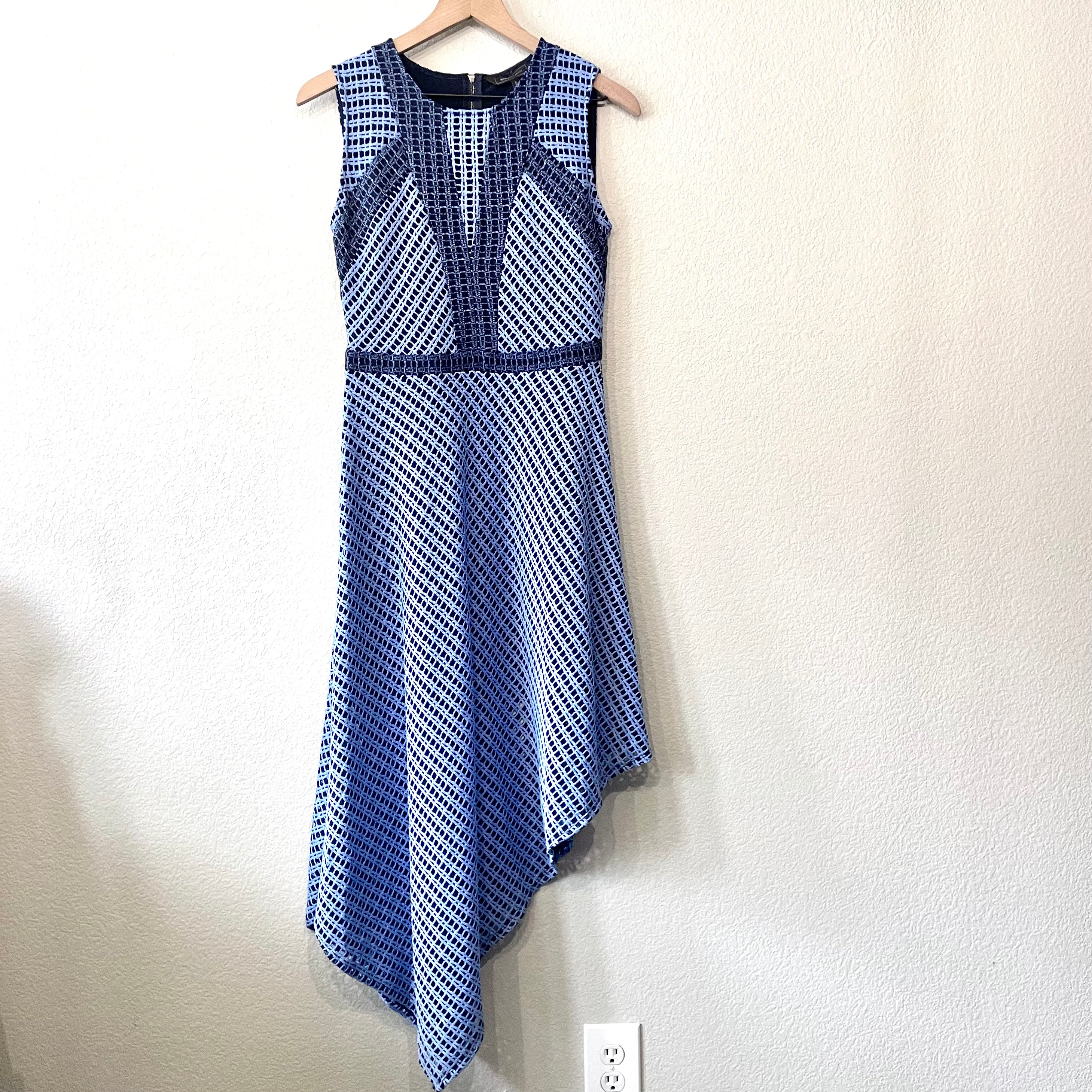 Asymmetrical Open Knit Dress