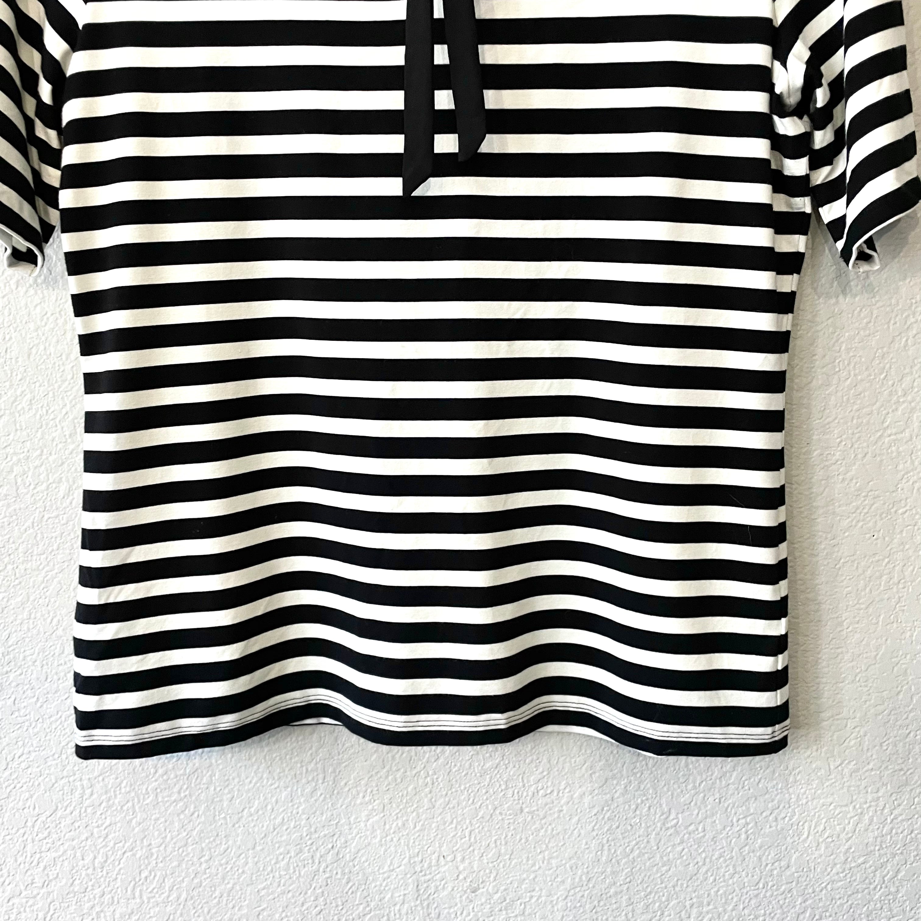 Striped Bow Tee