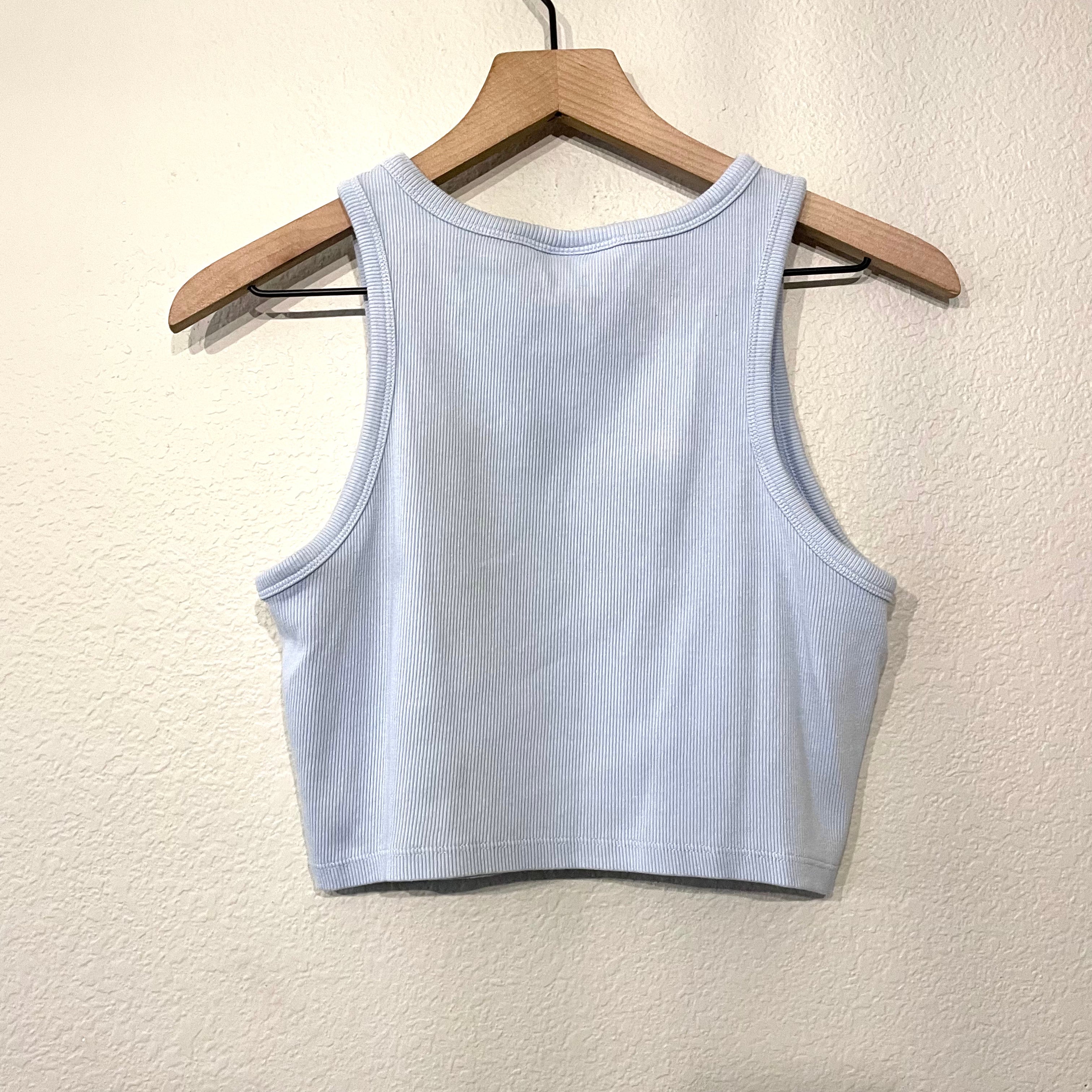 Ribbed Cropped Tank Top