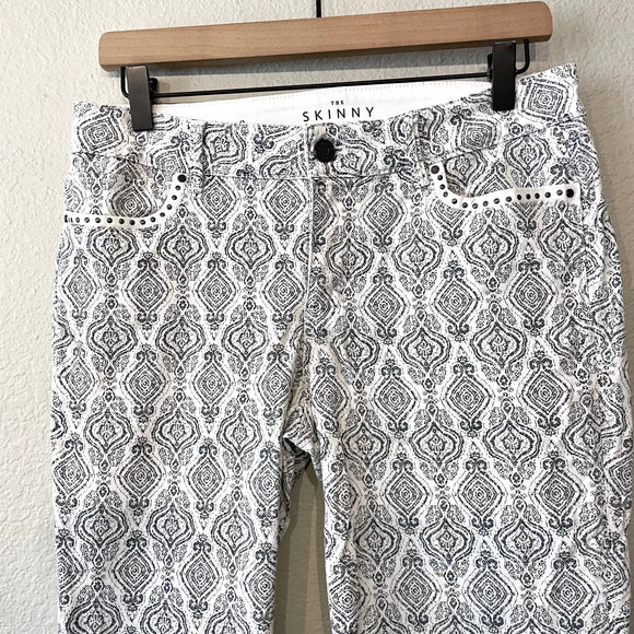 Patterned Skinny Jeans