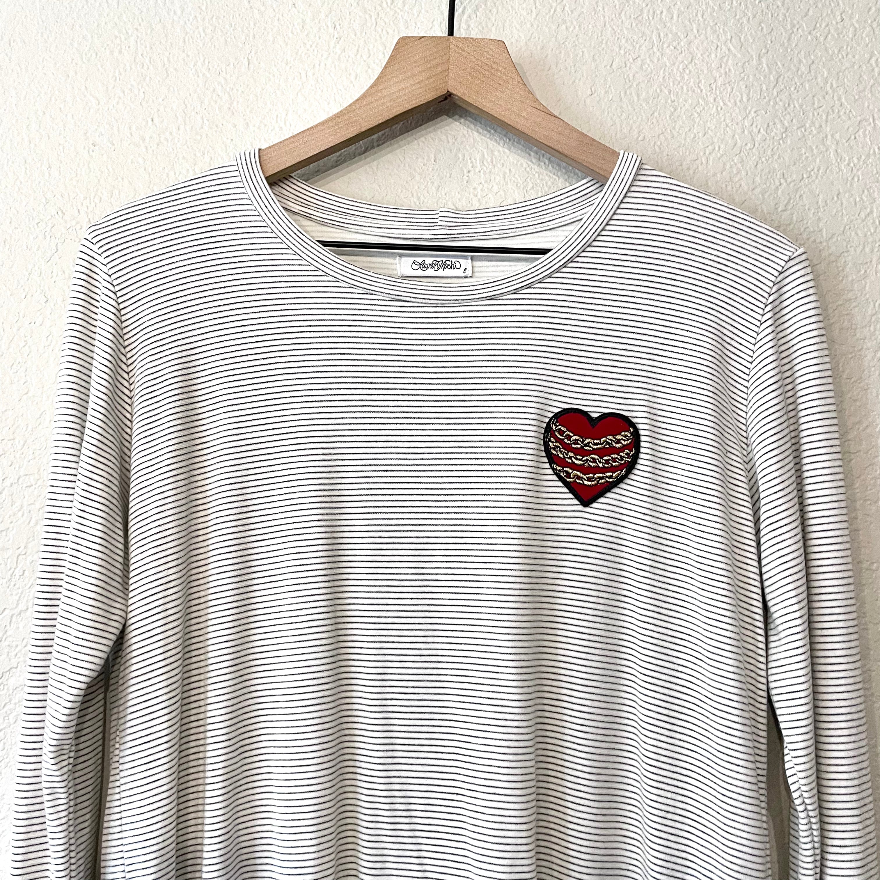 Striped Chain Heart Top