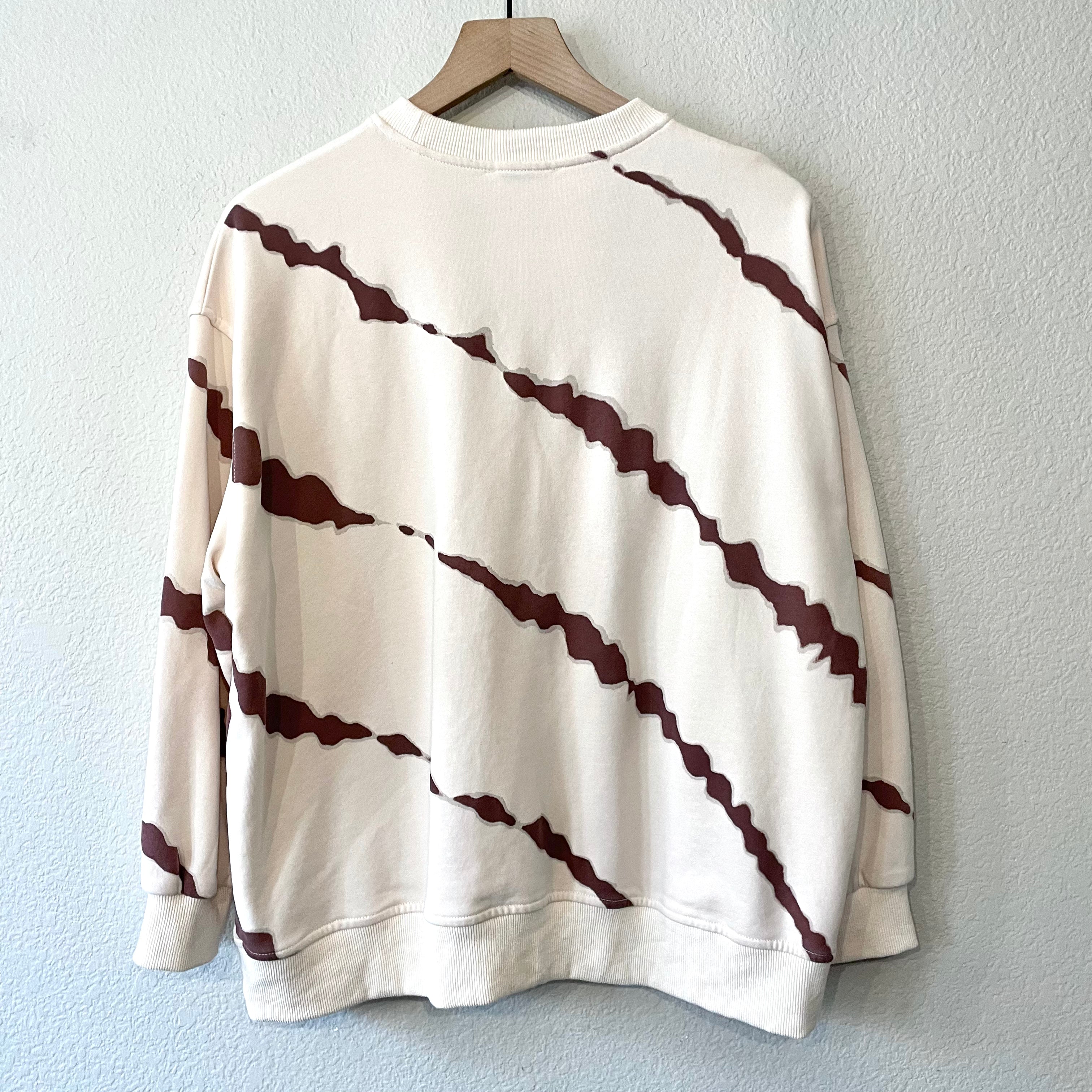 Marble Slash Sweatshirt