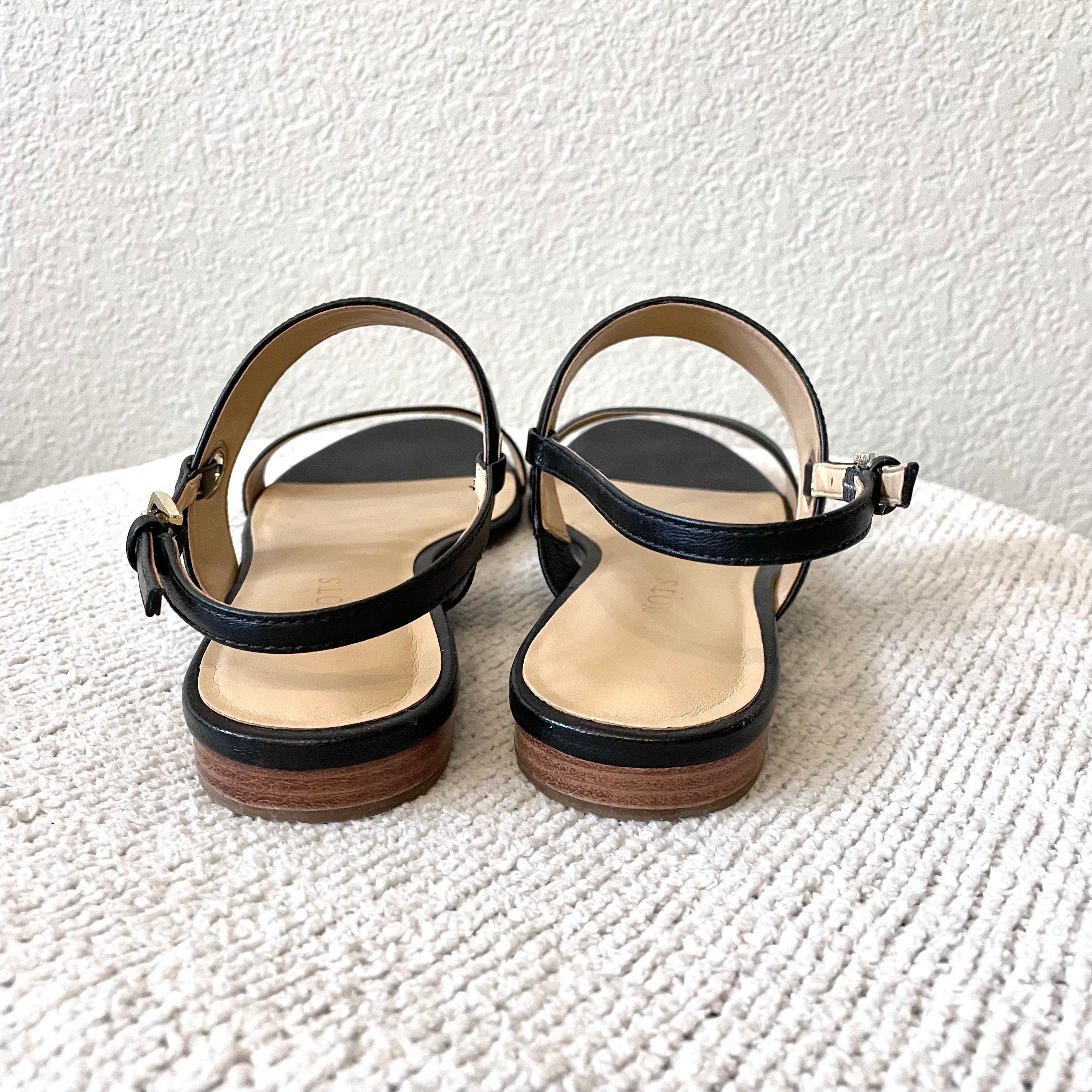 Open Toe Keyhole Sandals