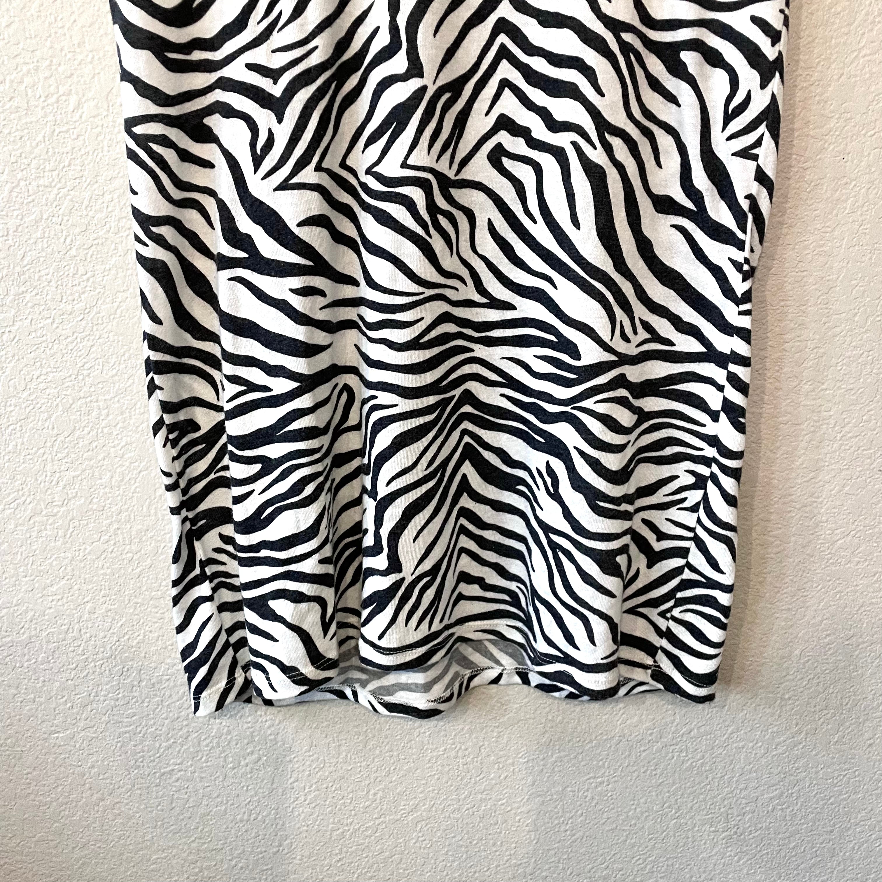 Zebra Shirt Dress