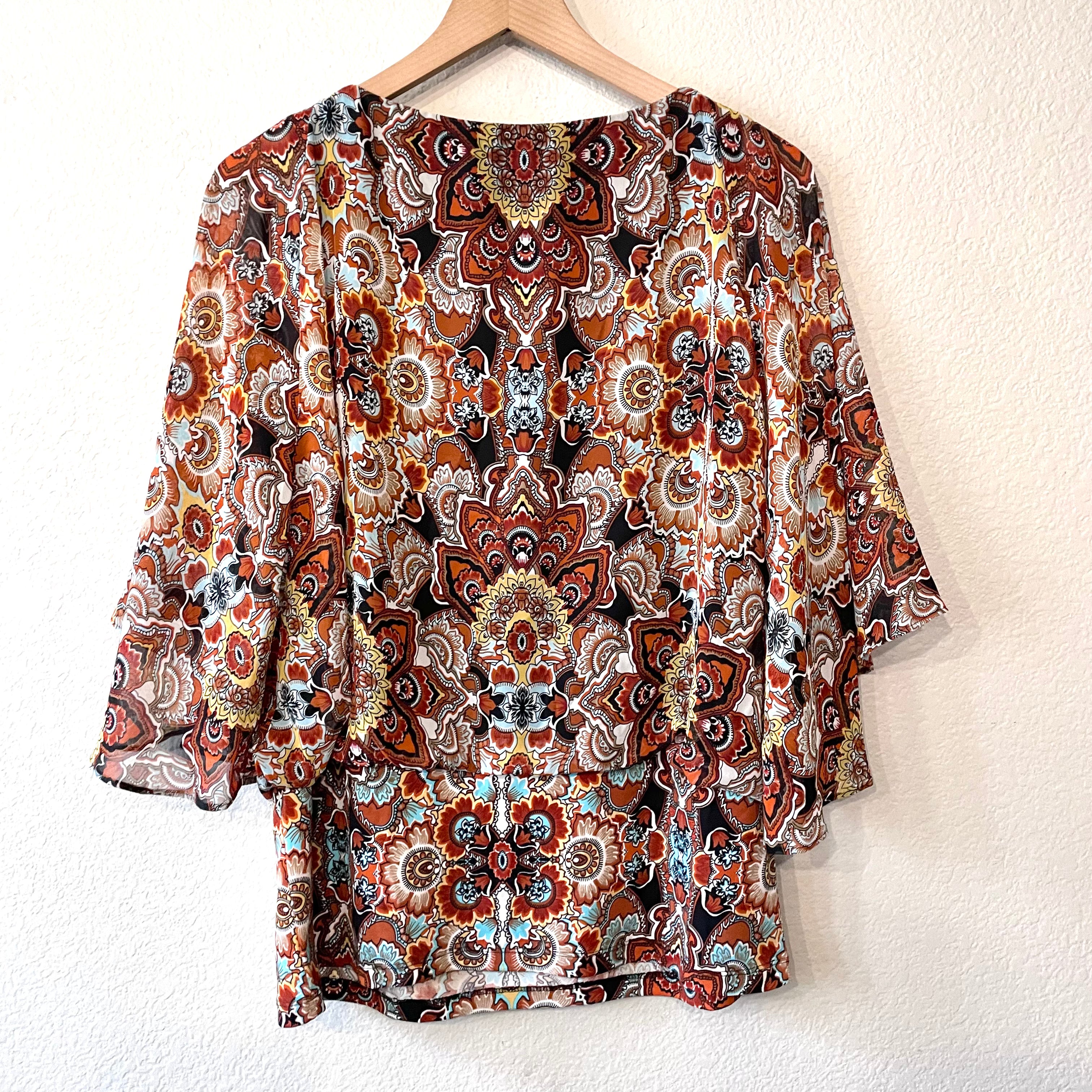 Floral Banded Waist Blouse