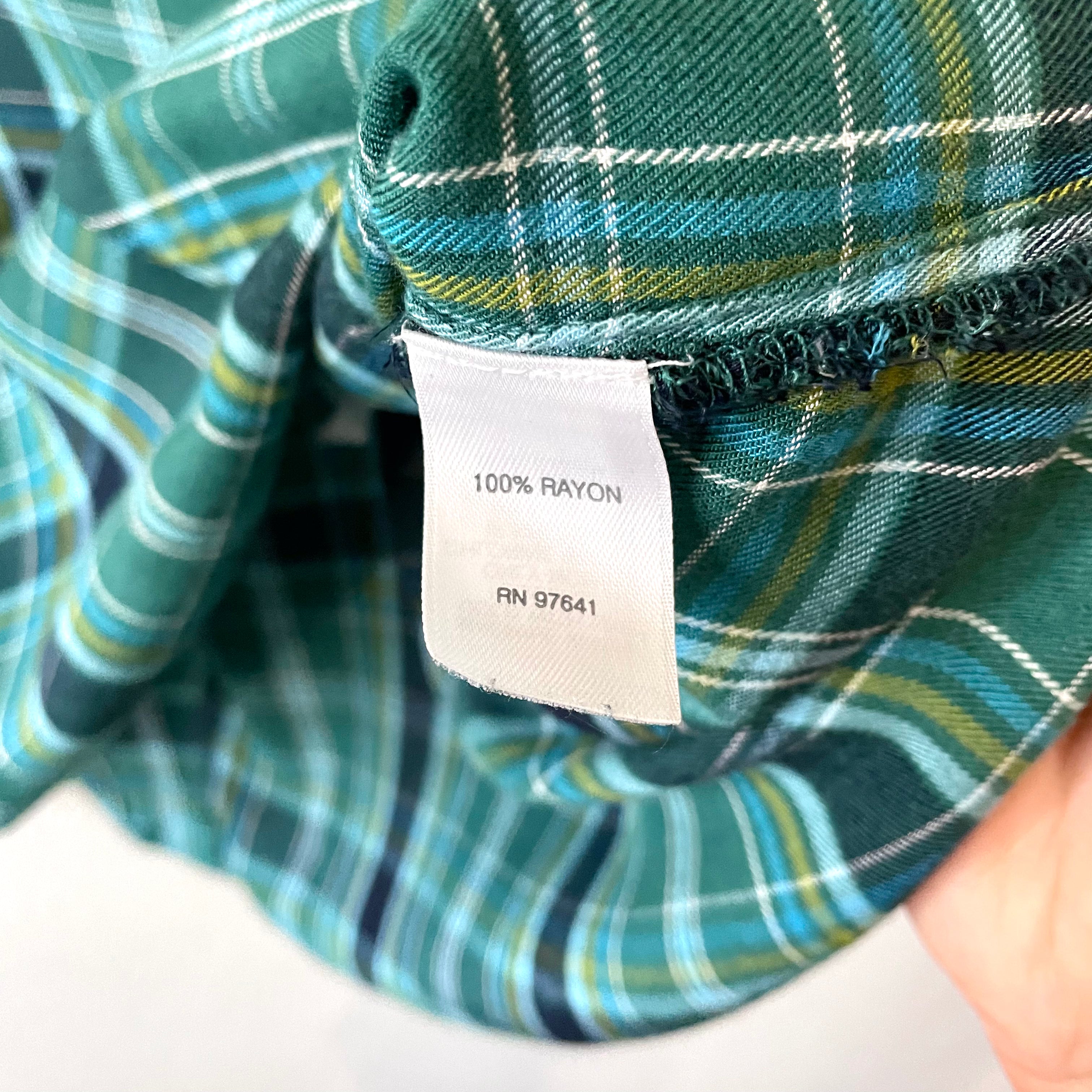 Plaid Popover Blouse