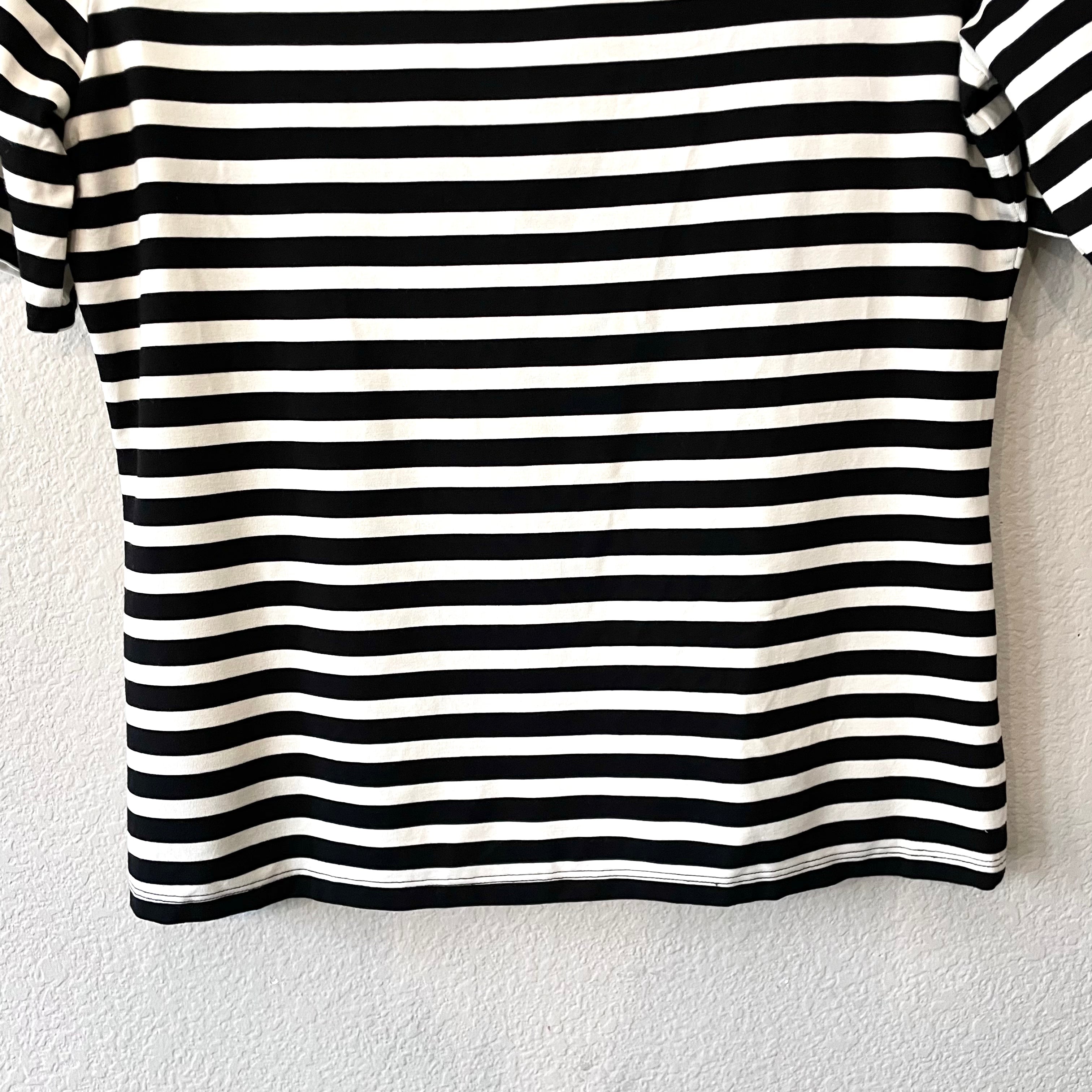 Striped Bow Tee