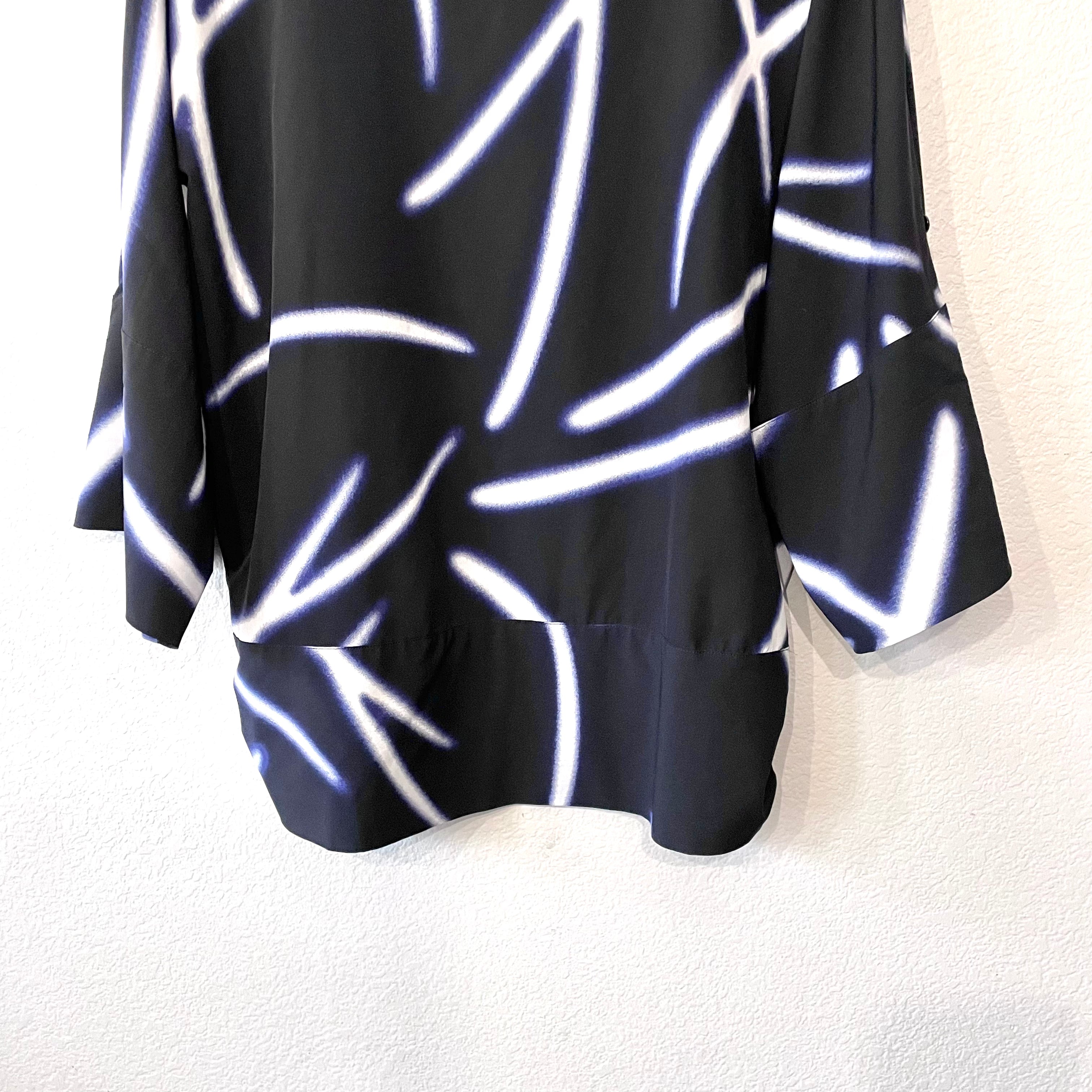 Dolman Abstract Blouse