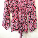 Floral Accordion Pleated Blouse-5