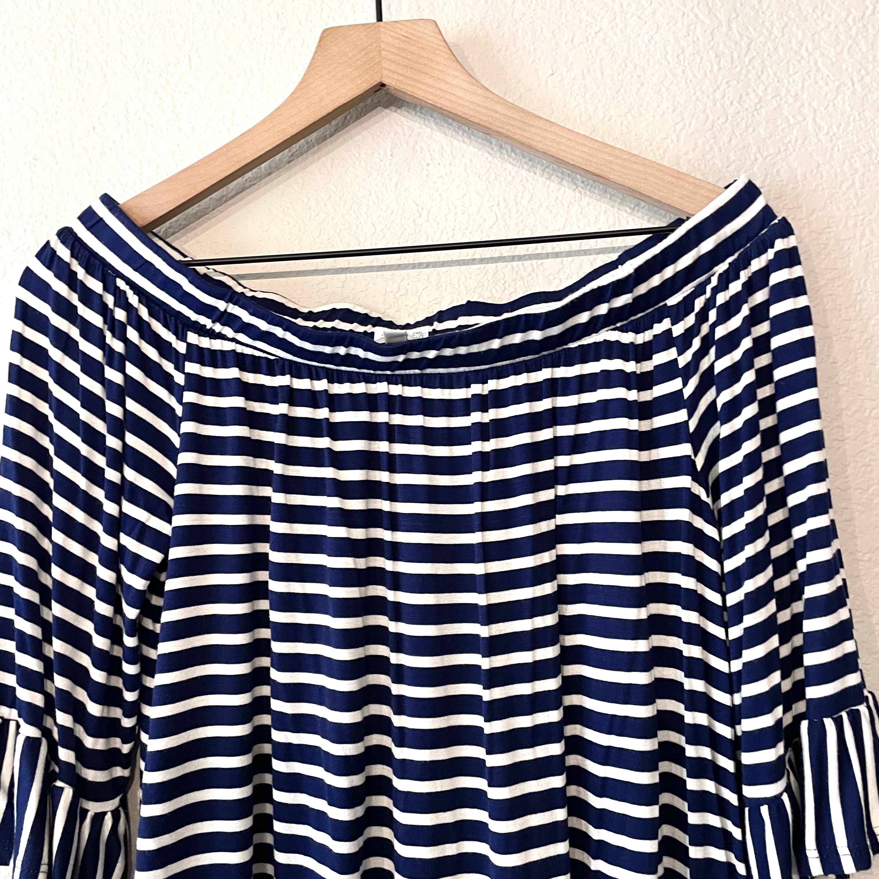 Striped Off Shoulder Top