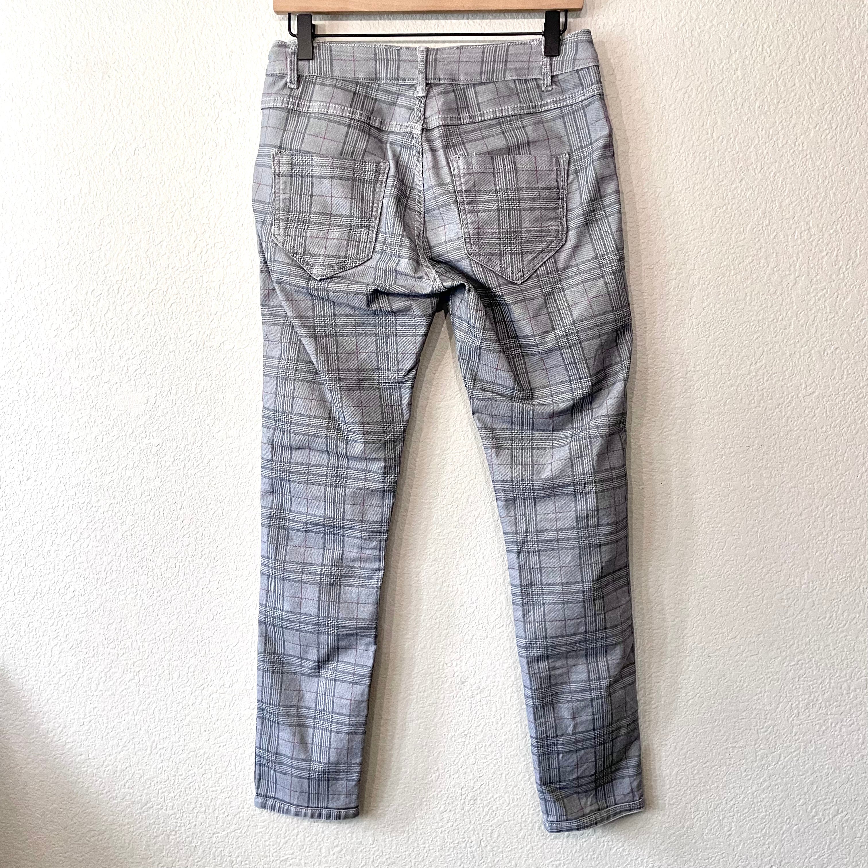 Reversible Plaid Jeans