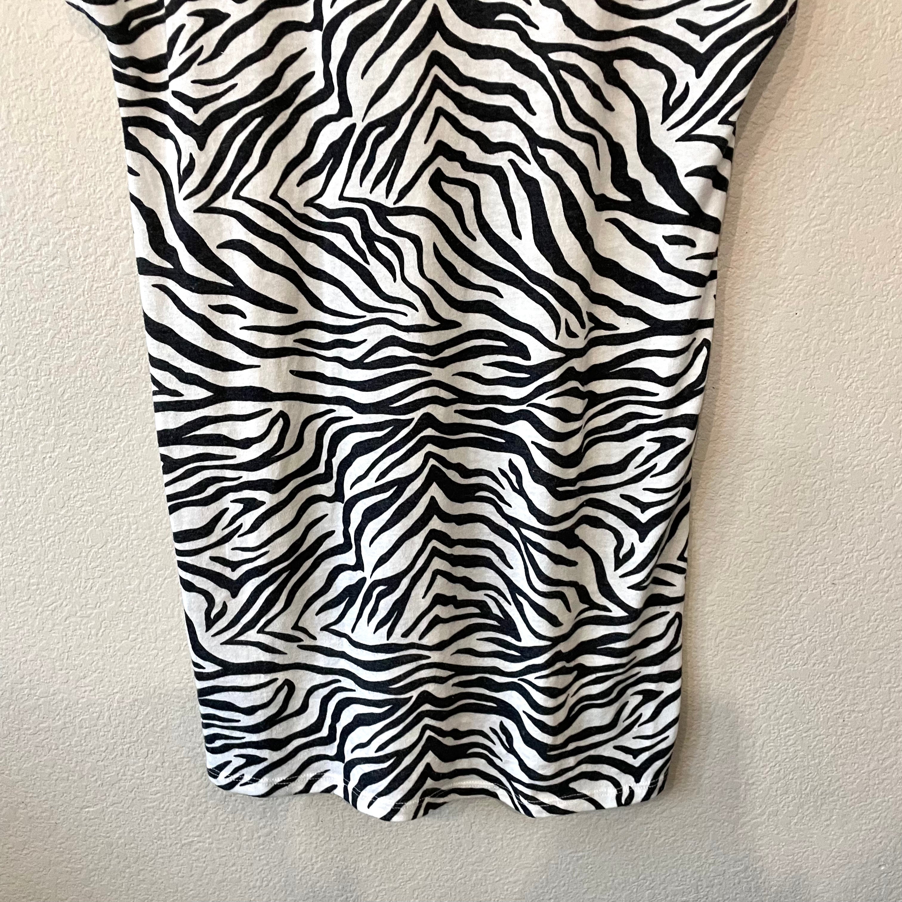 Zebra Shirt Dress