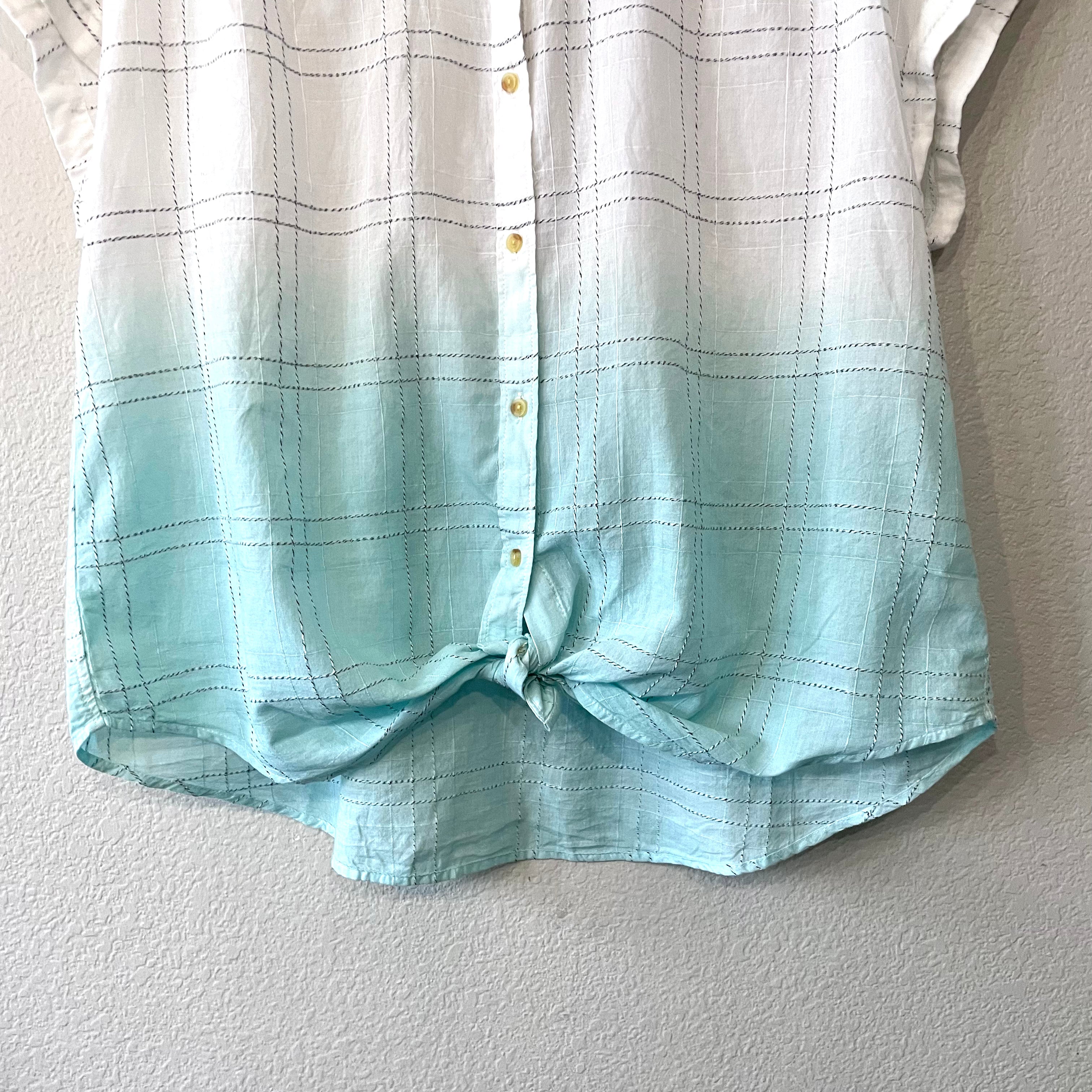 Ombré Button Down Top