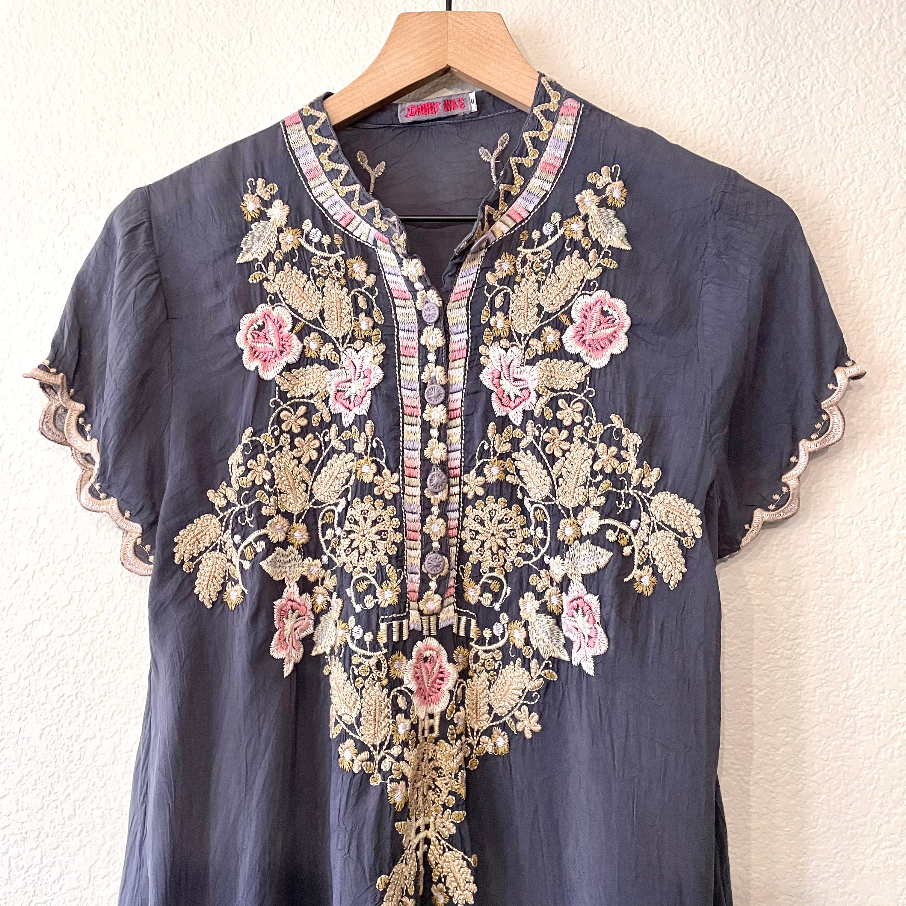 Floral Embroidered Tunic