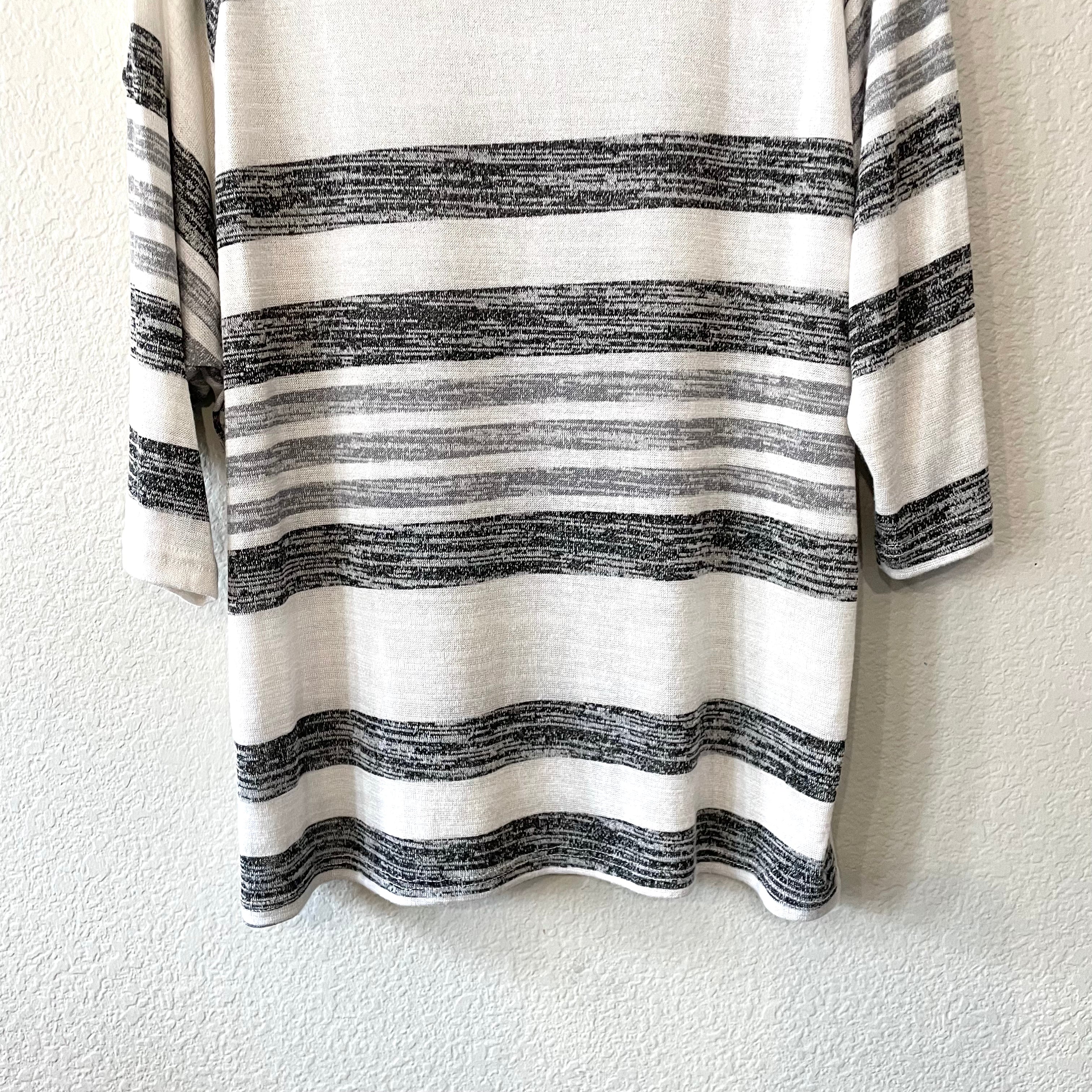 Cold Shoulder Striped Top