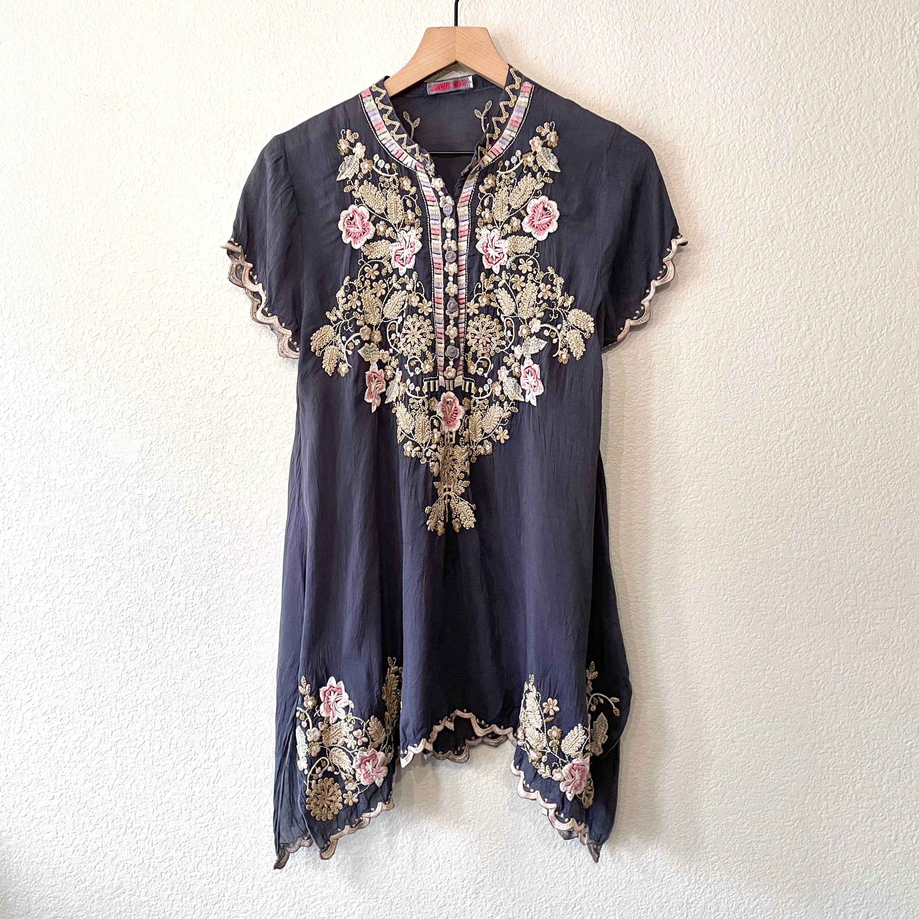 Floral Embroidered Tunic