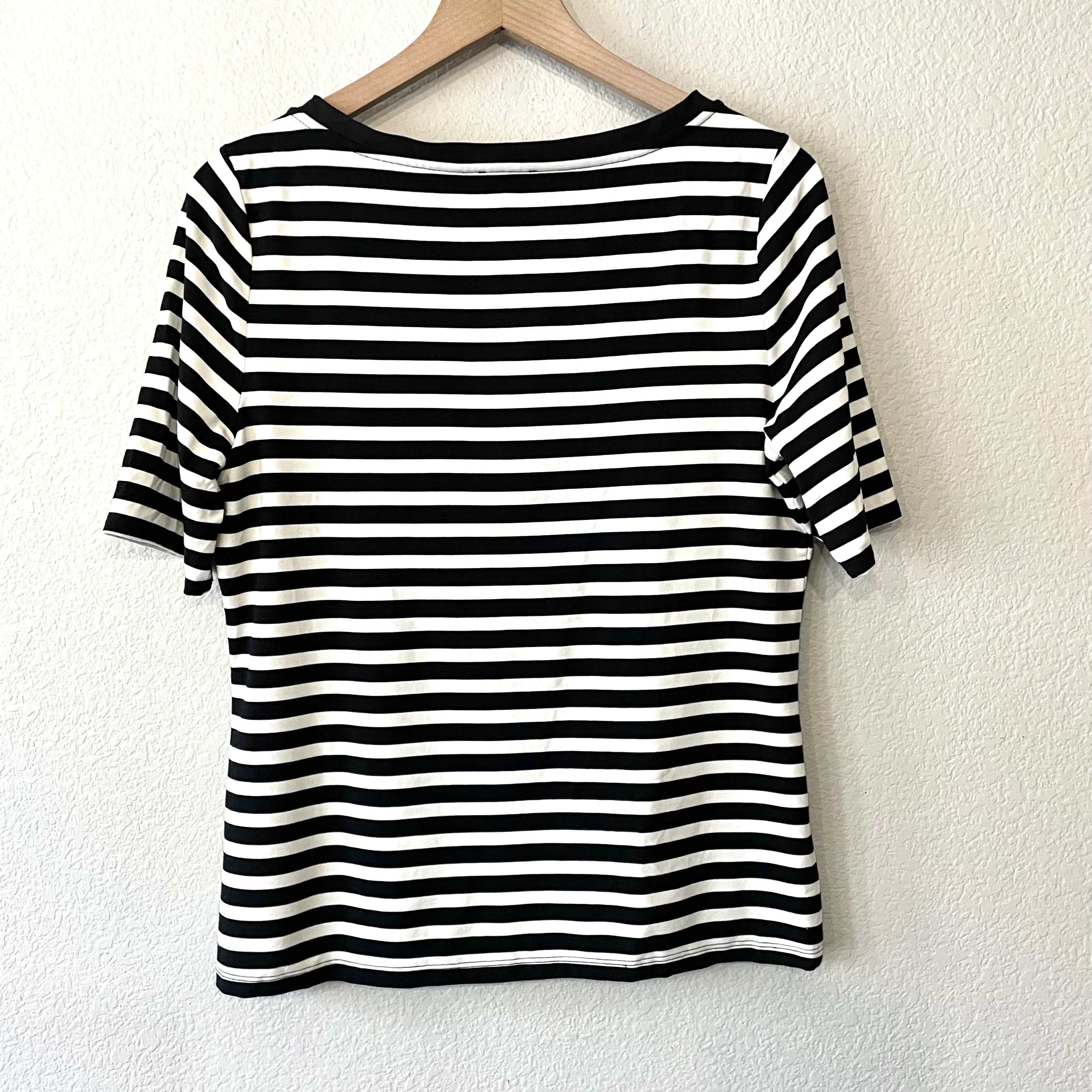 Striped Bow Tee