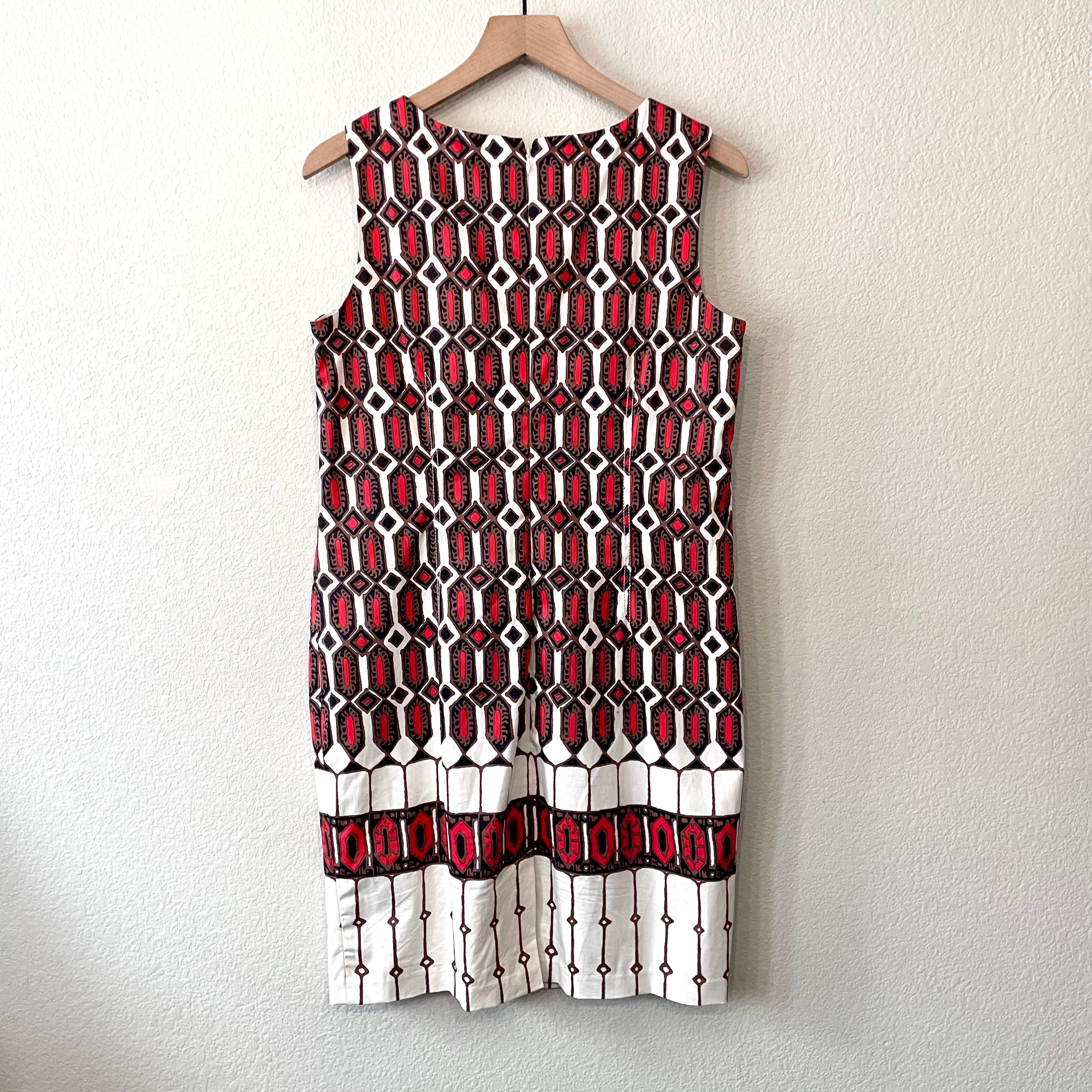 Geometric Pattern Sheath Dress