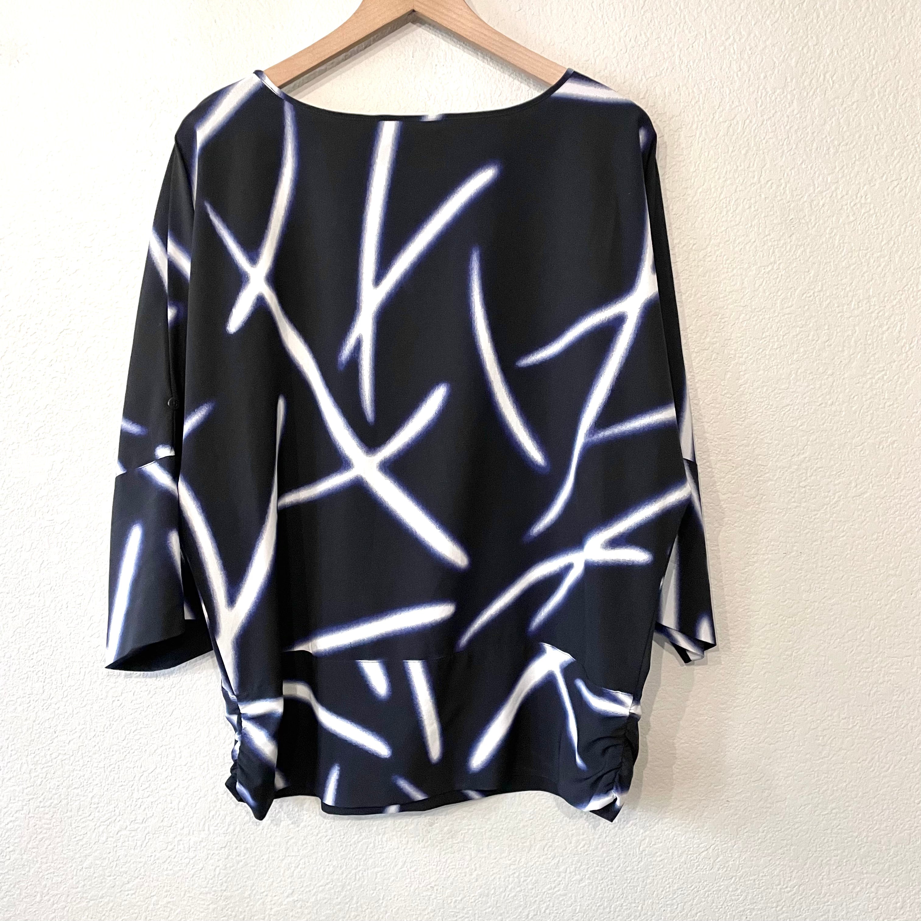 Dolman Abstract Blouse