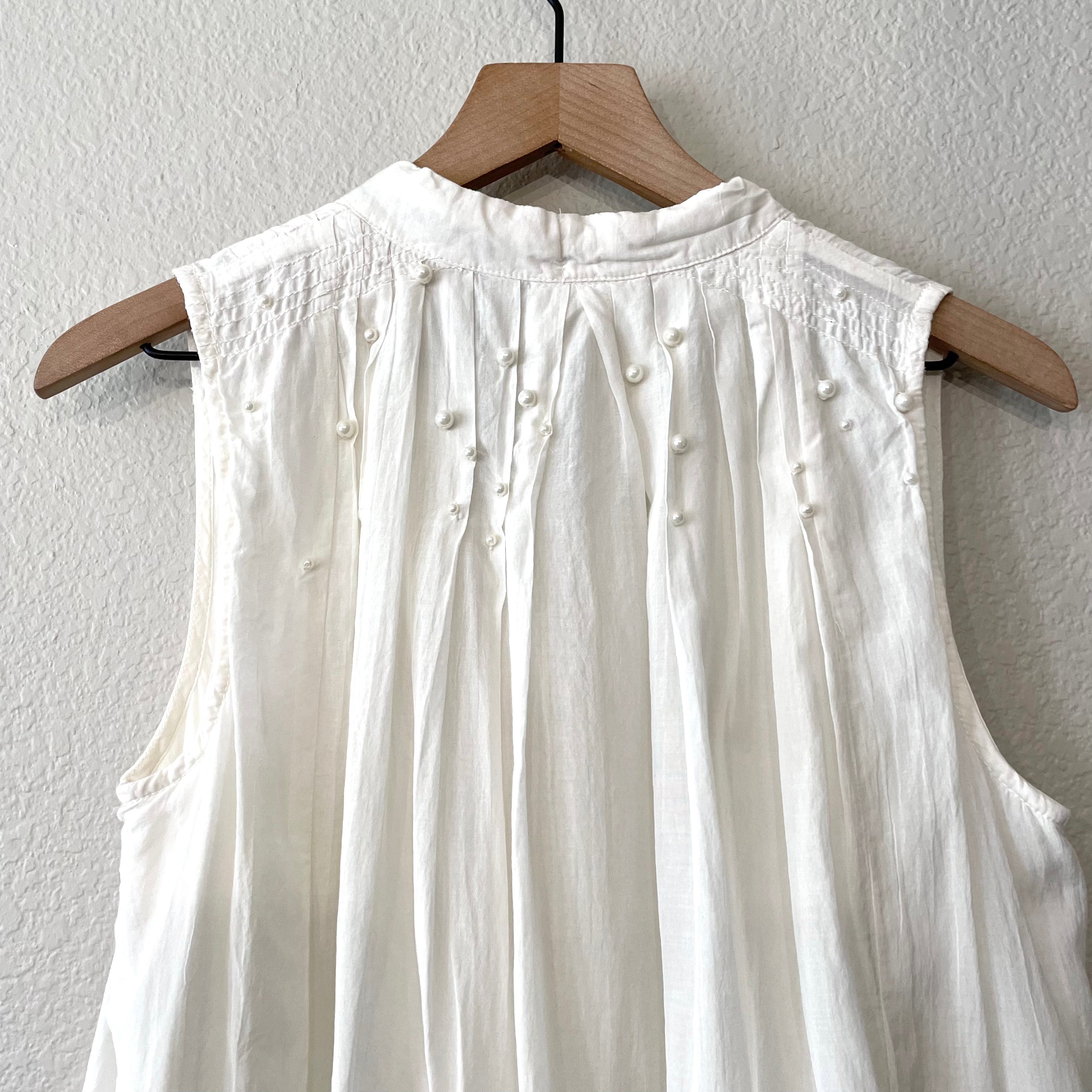 Pearl Trim Blouse