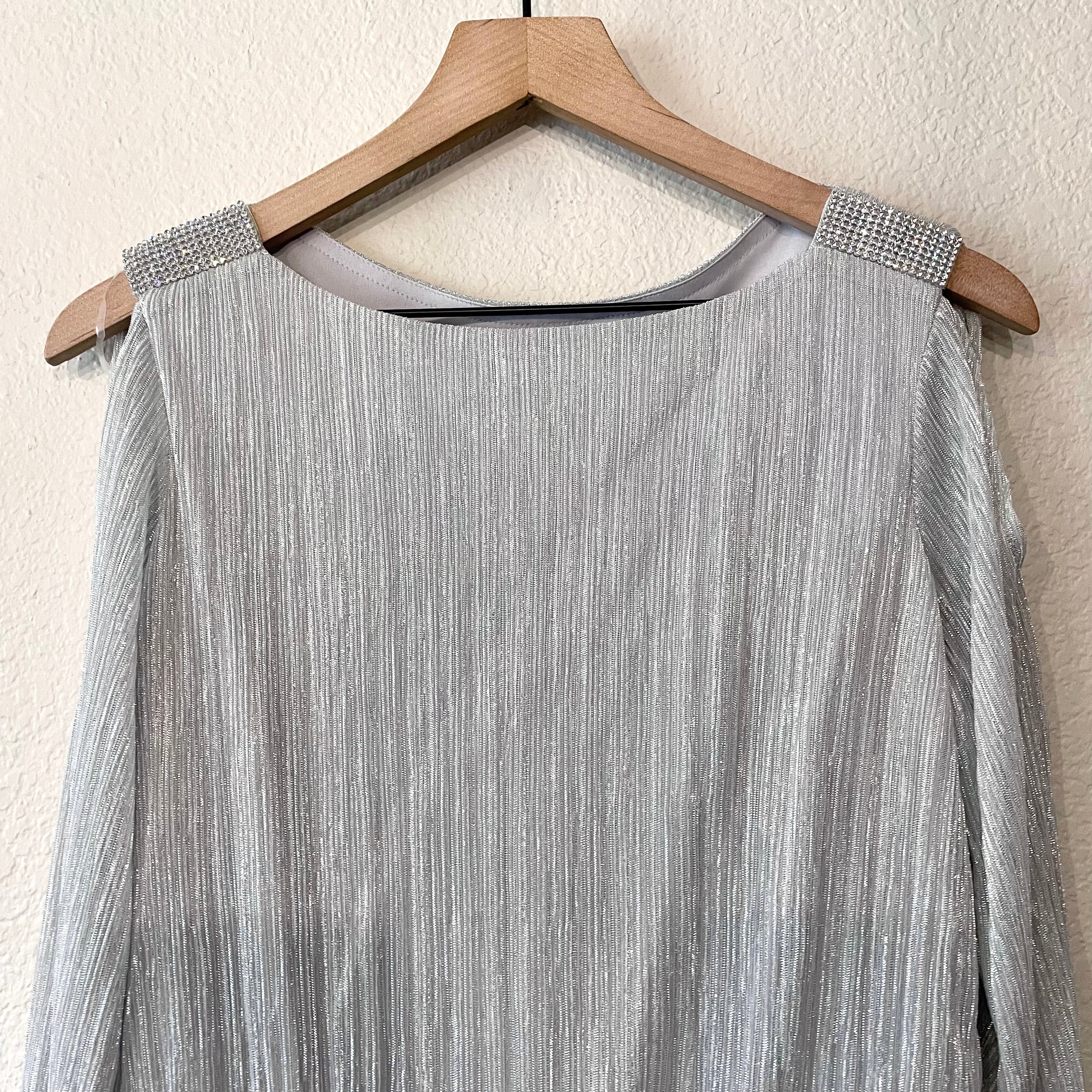 Rhinestone Silver Top