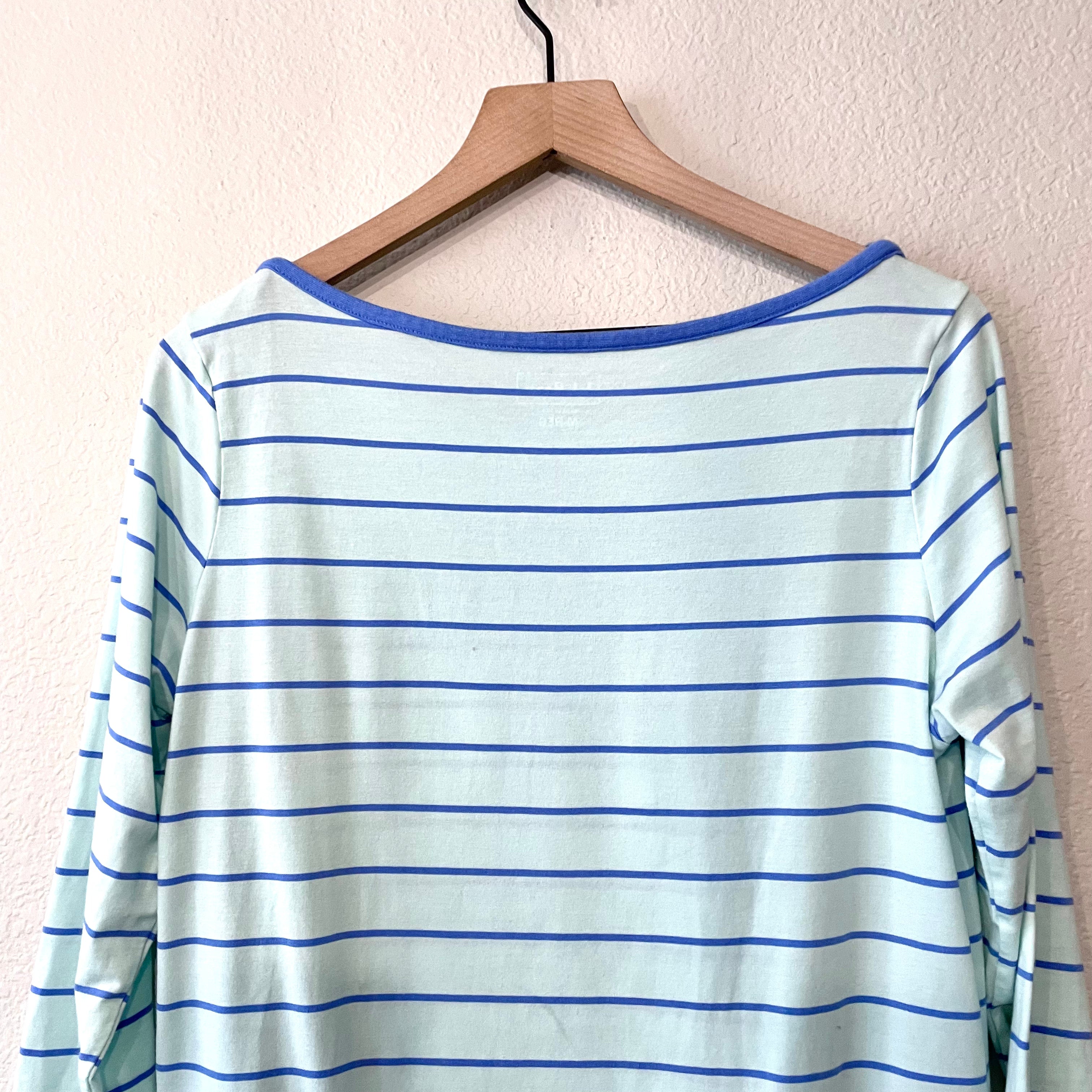 Striped Wide Neck Tee