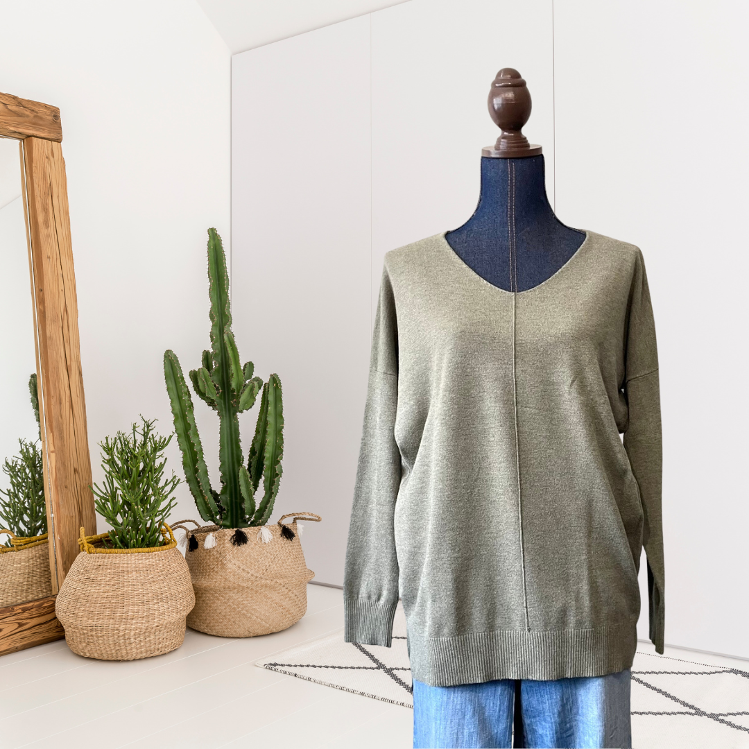 V-Neck Dolman Sweater