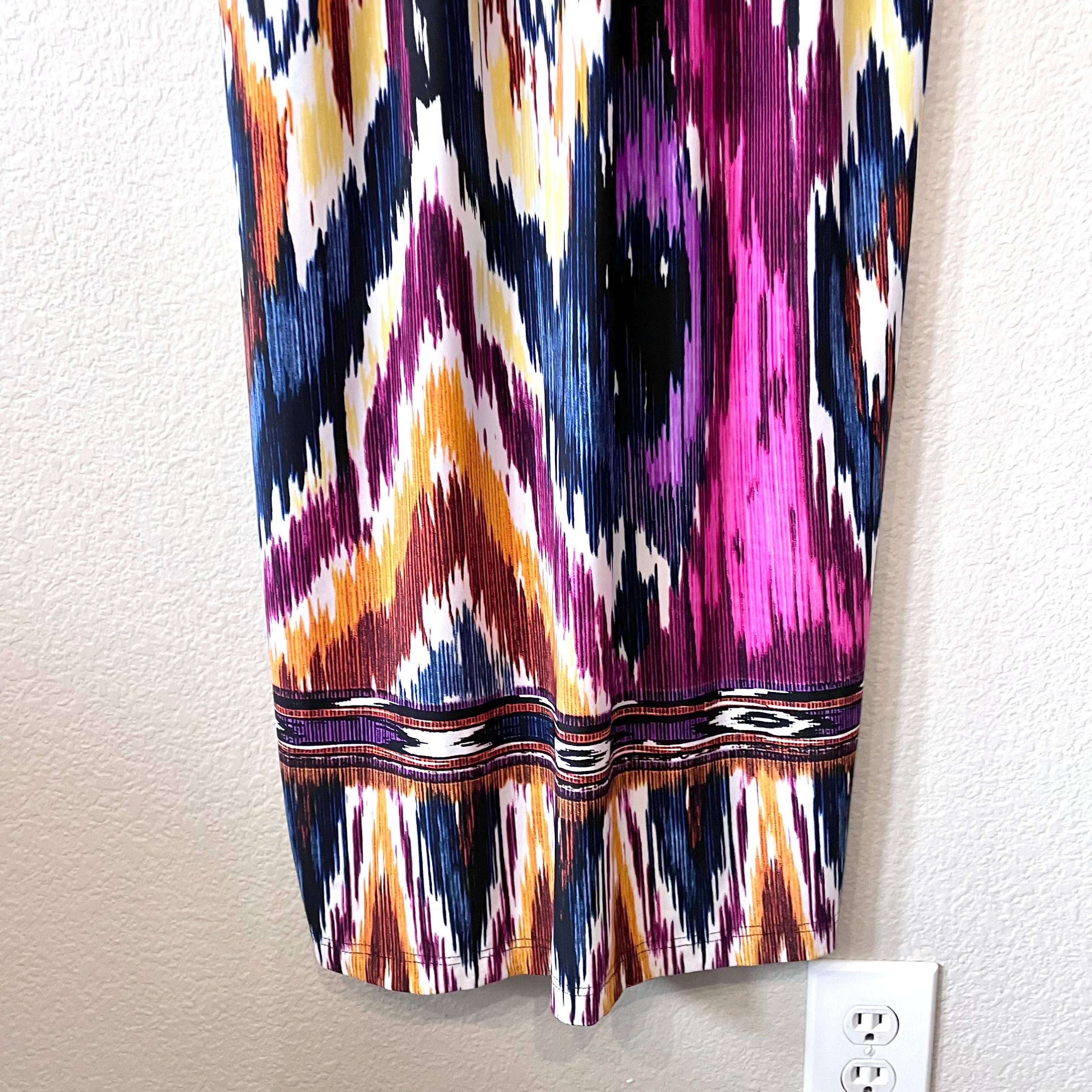 Ikat Stretch Maxi Dress