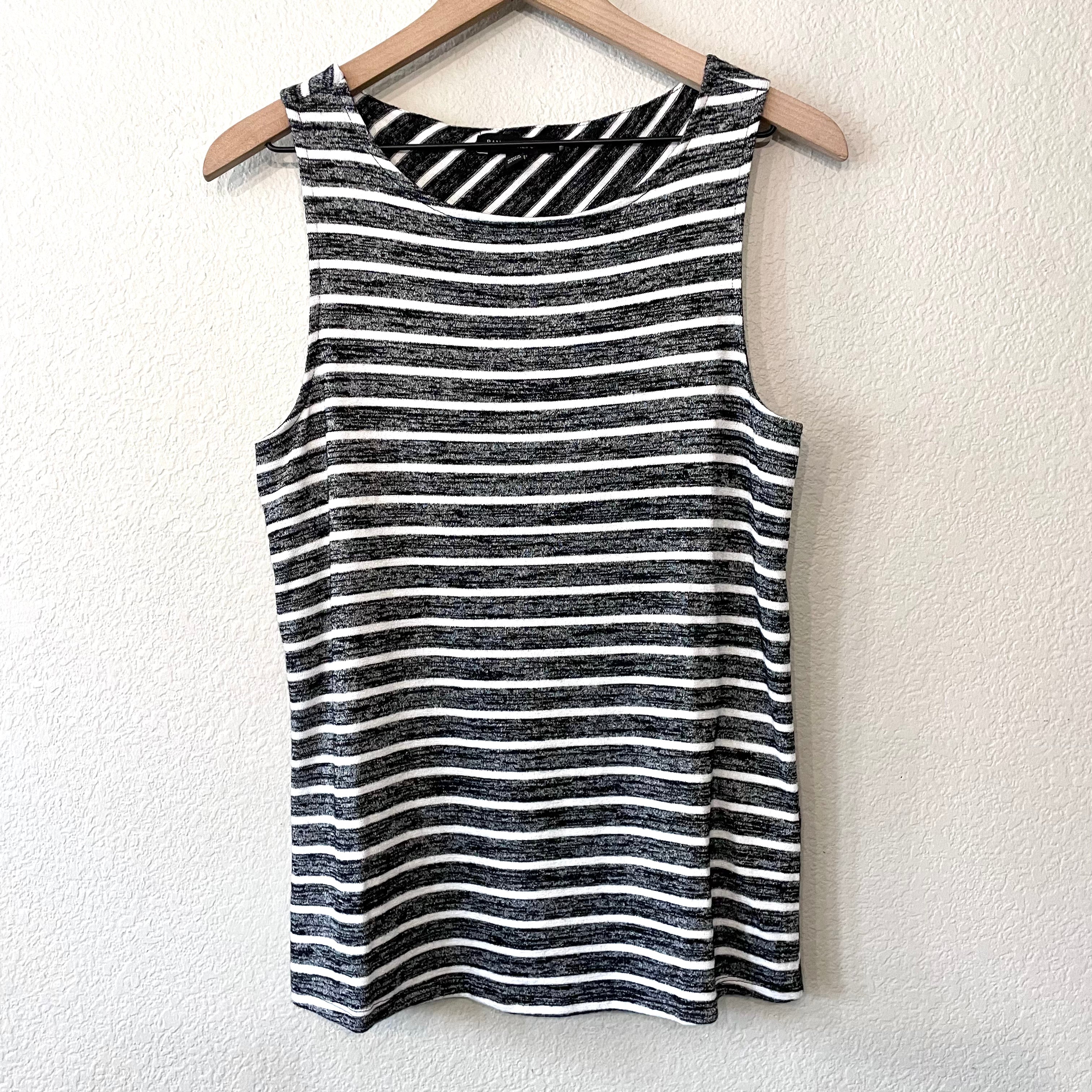 Striped Crossover Back Top