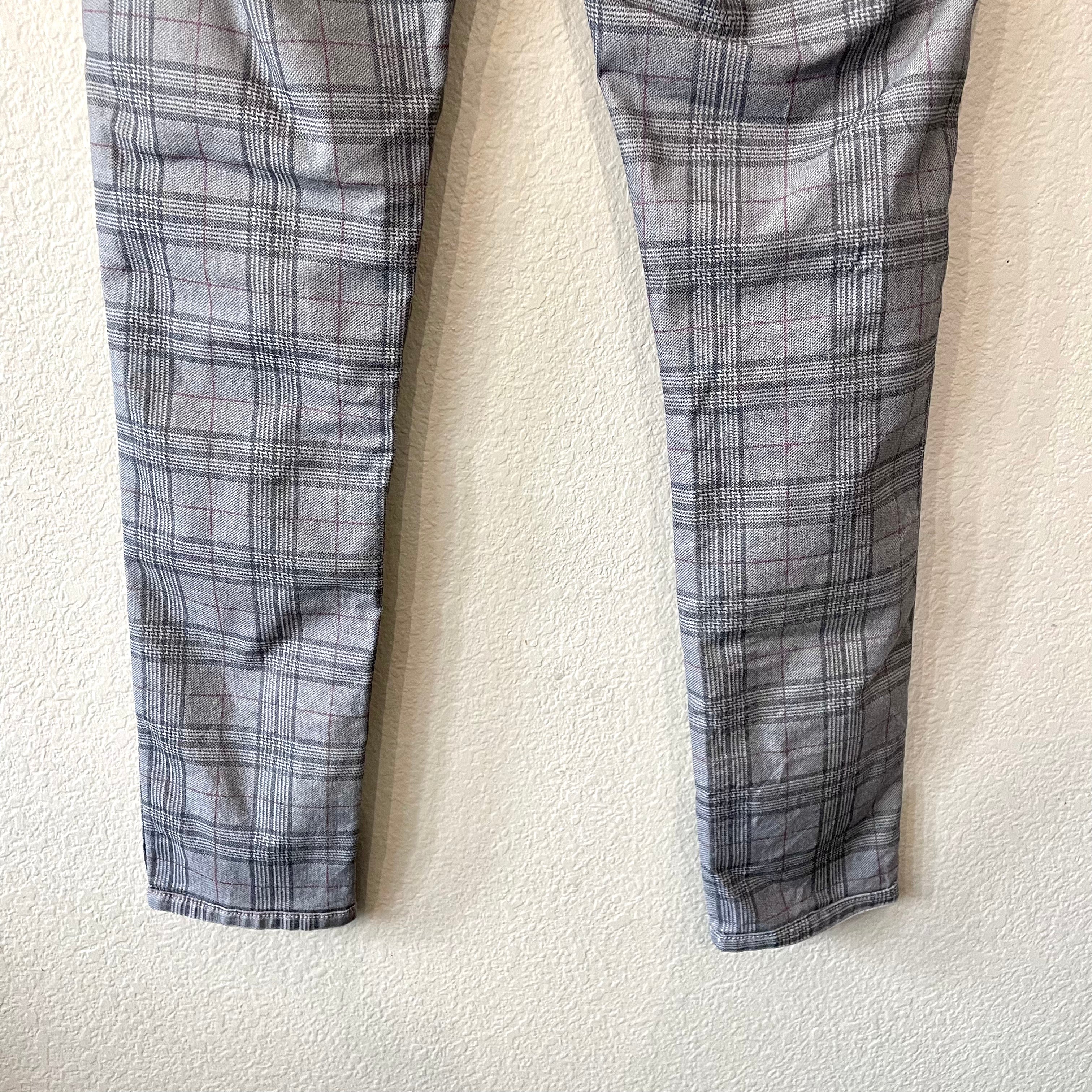 Reversible Plaid Jeans