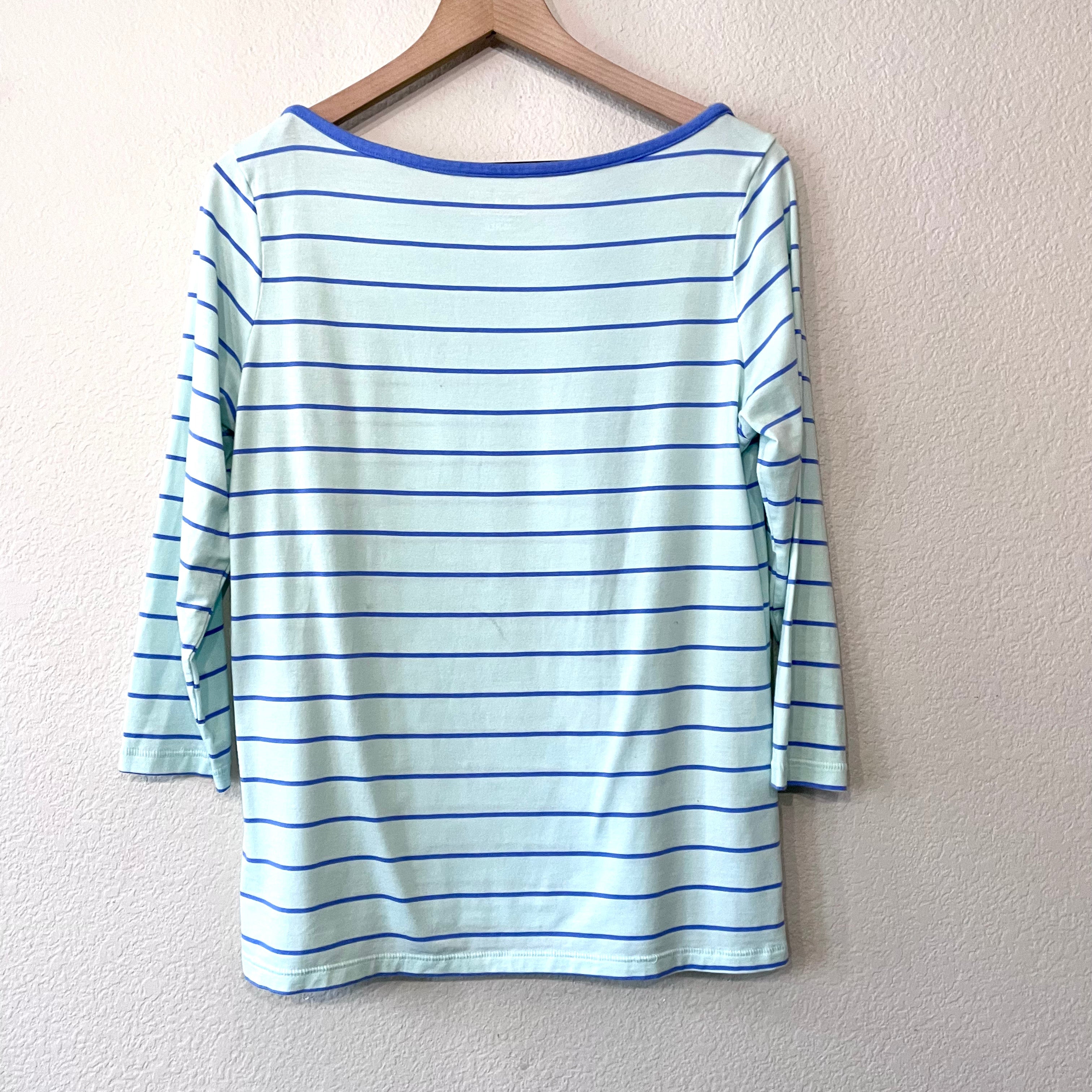 Striped Wide Neck Tee