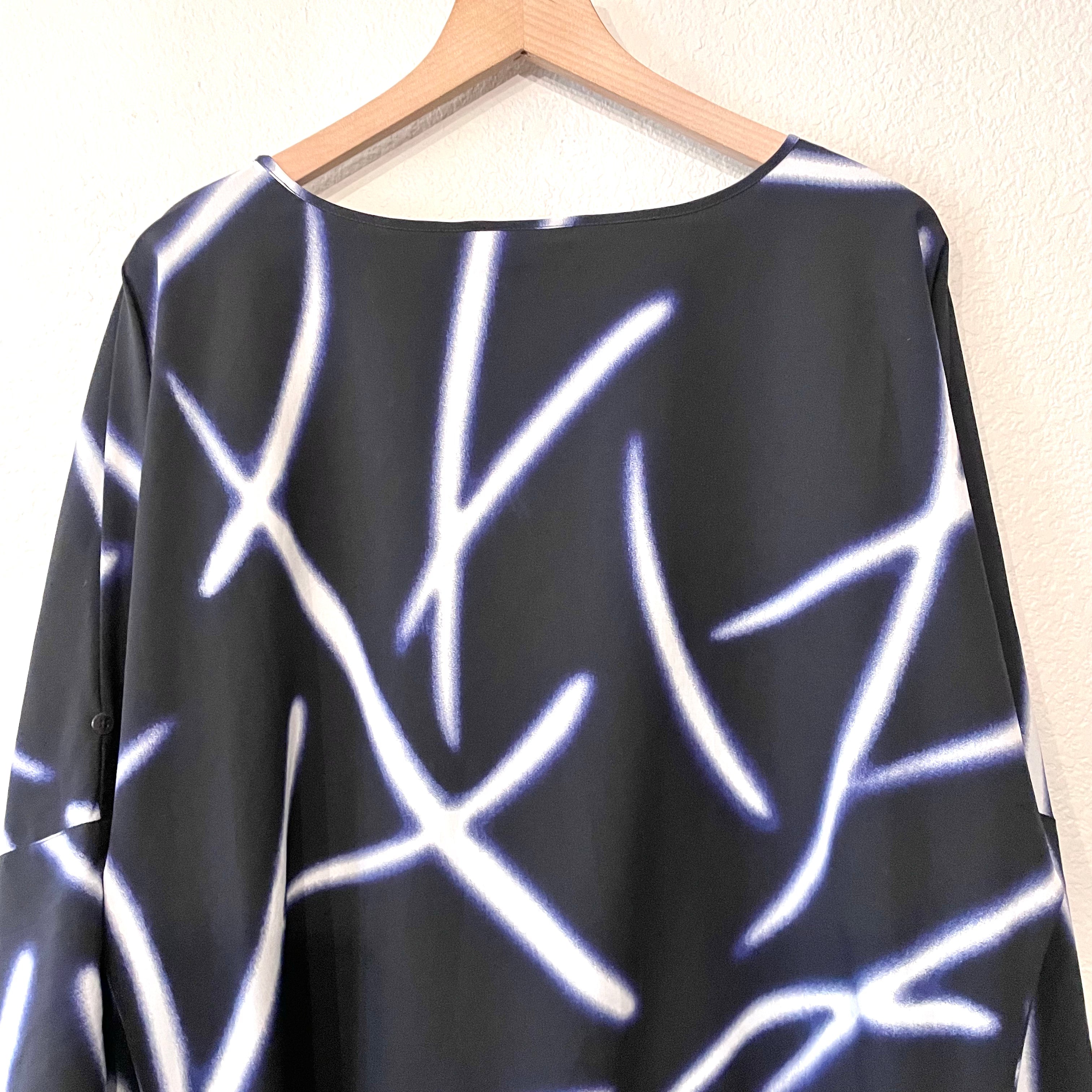 Dolman Abstract Blouse