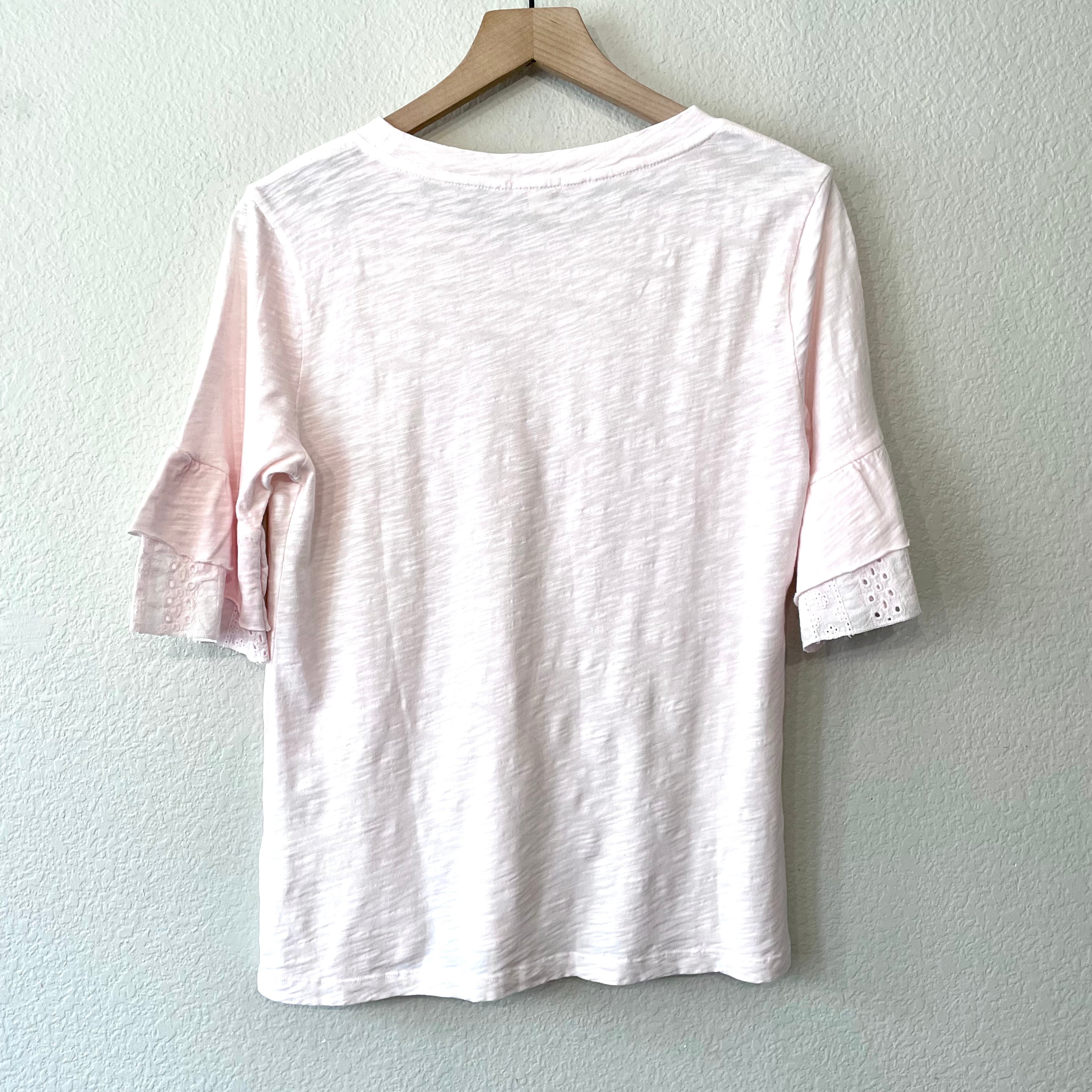 Eyelet Sleeve Tee