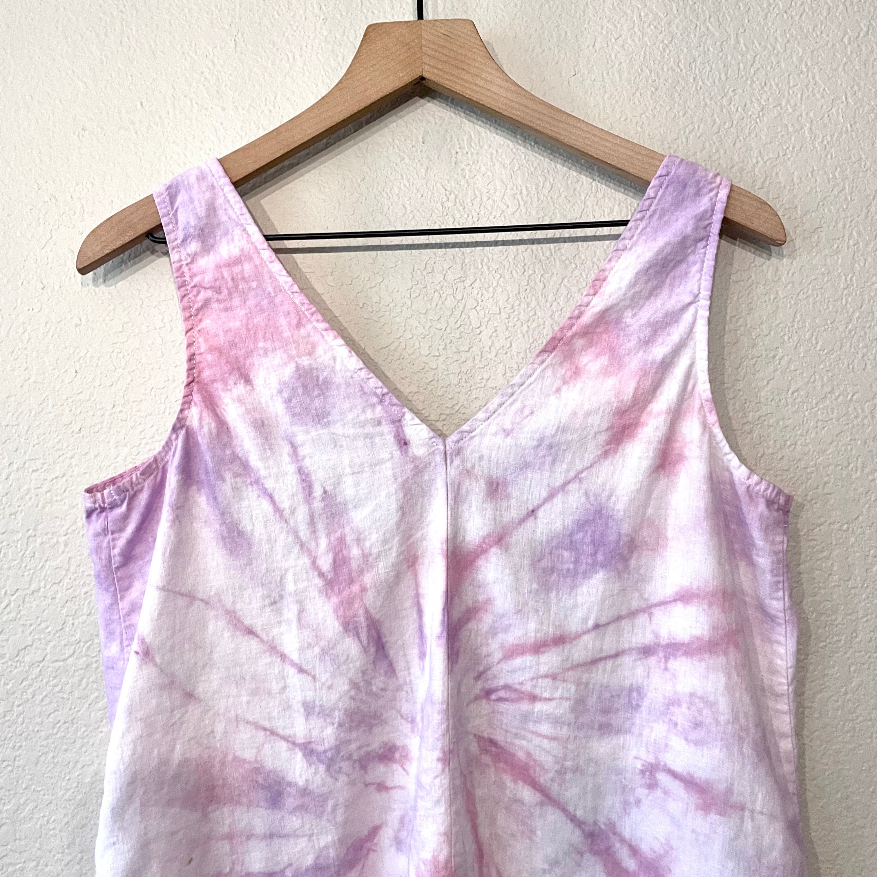 Tie Dye Linen Blend Tank Top