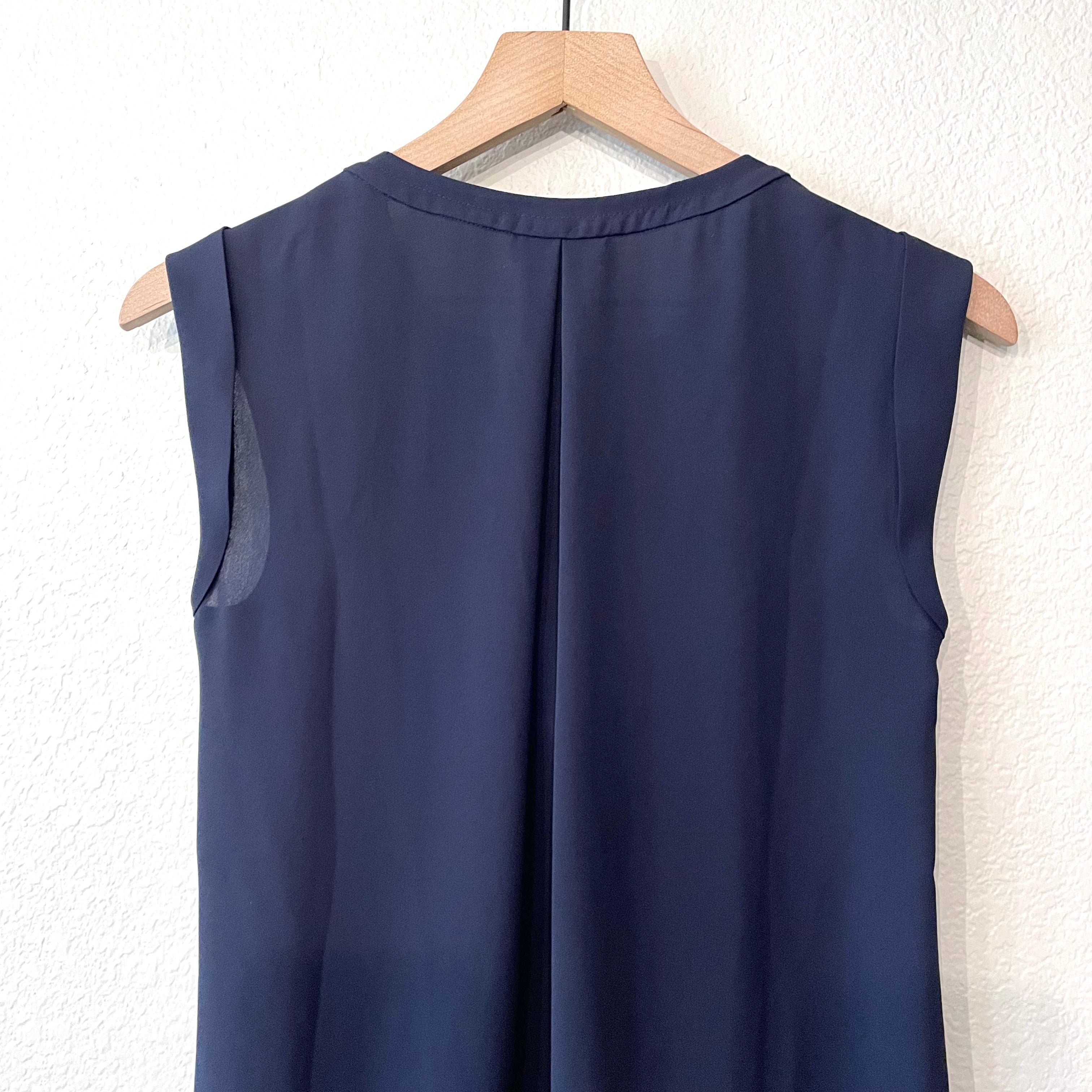 Sleeveless V-Neck Blouse