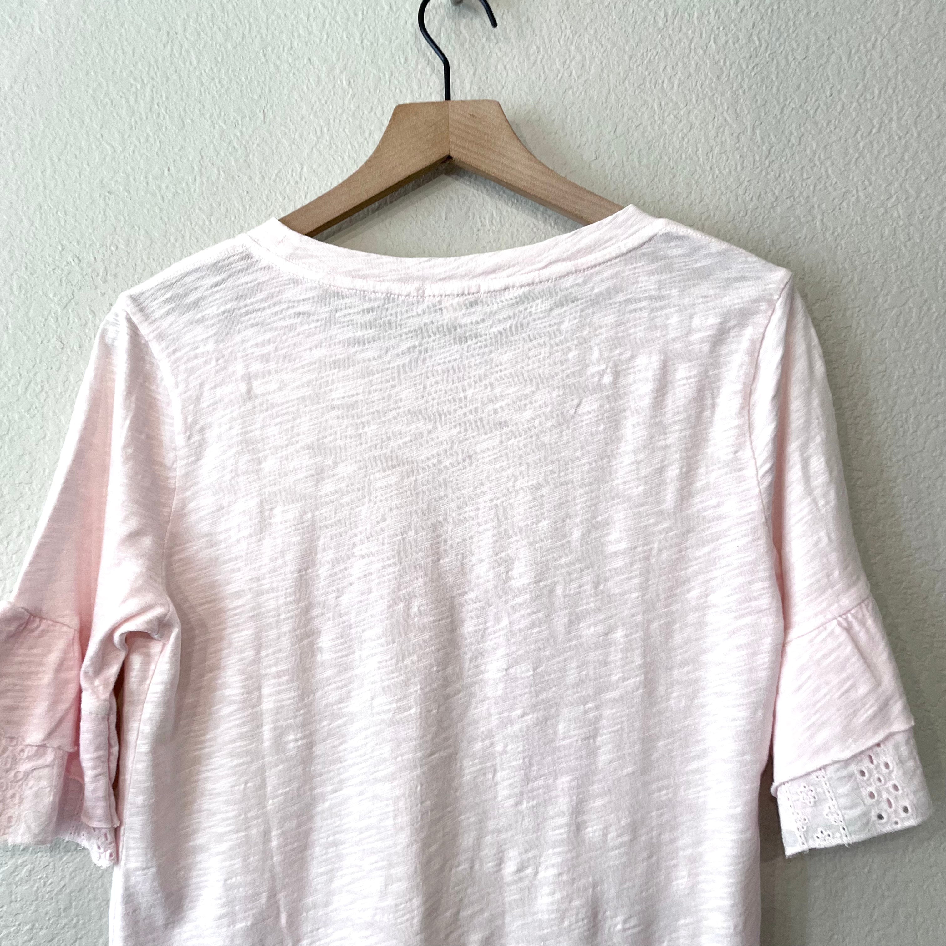 Eyelet Sleeve Tee