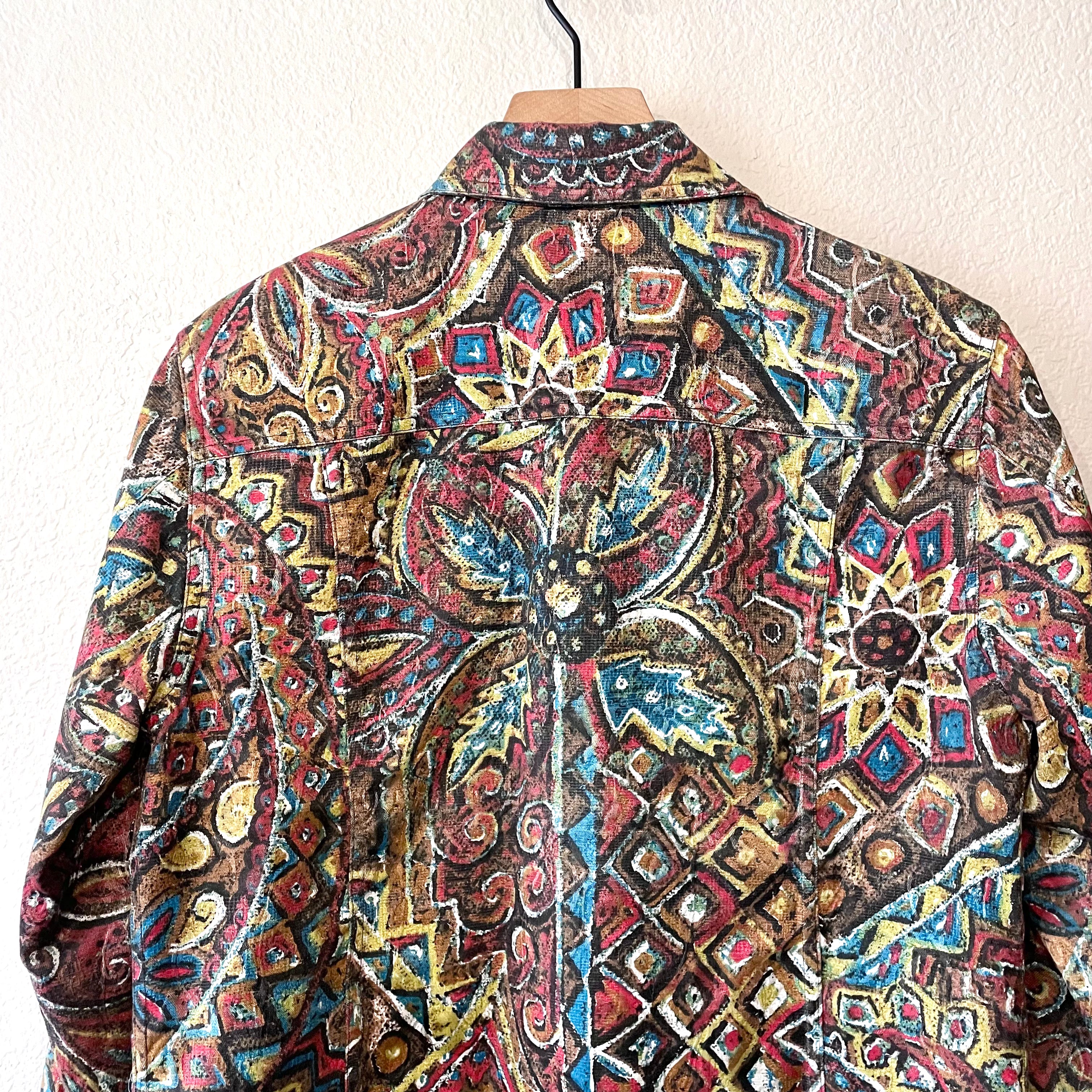 Abstract Button Jacket