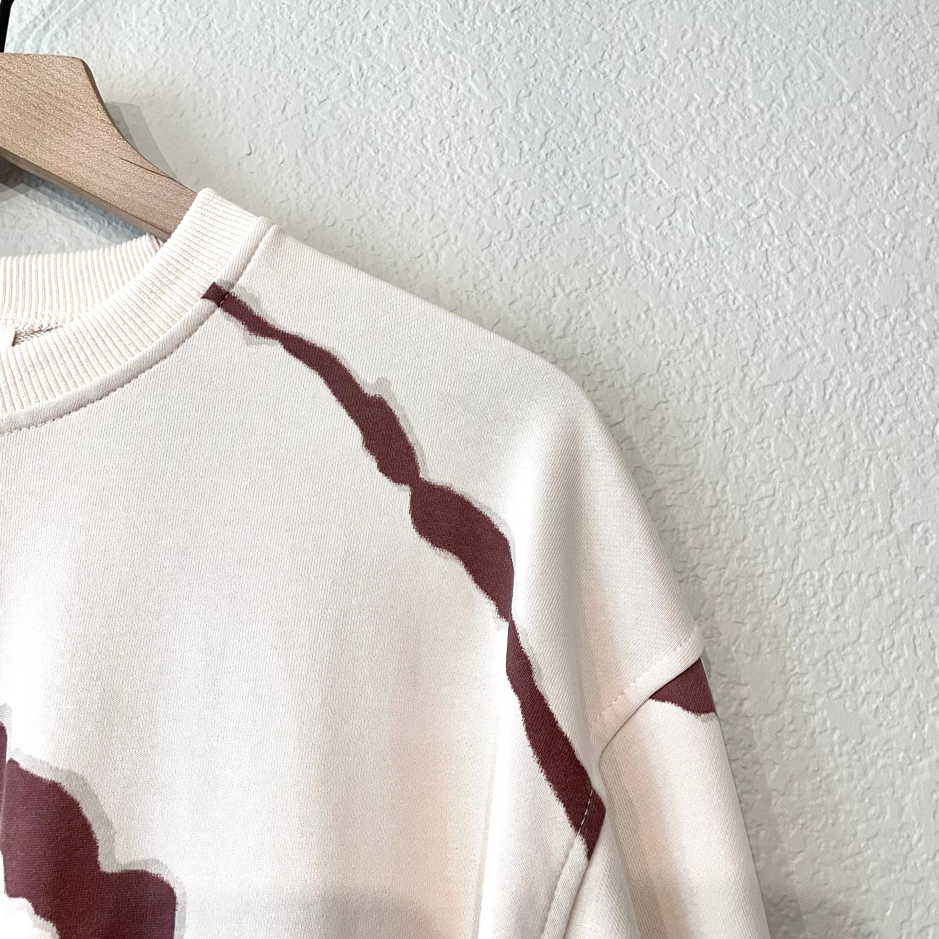 Marble Slash Sweatshirt