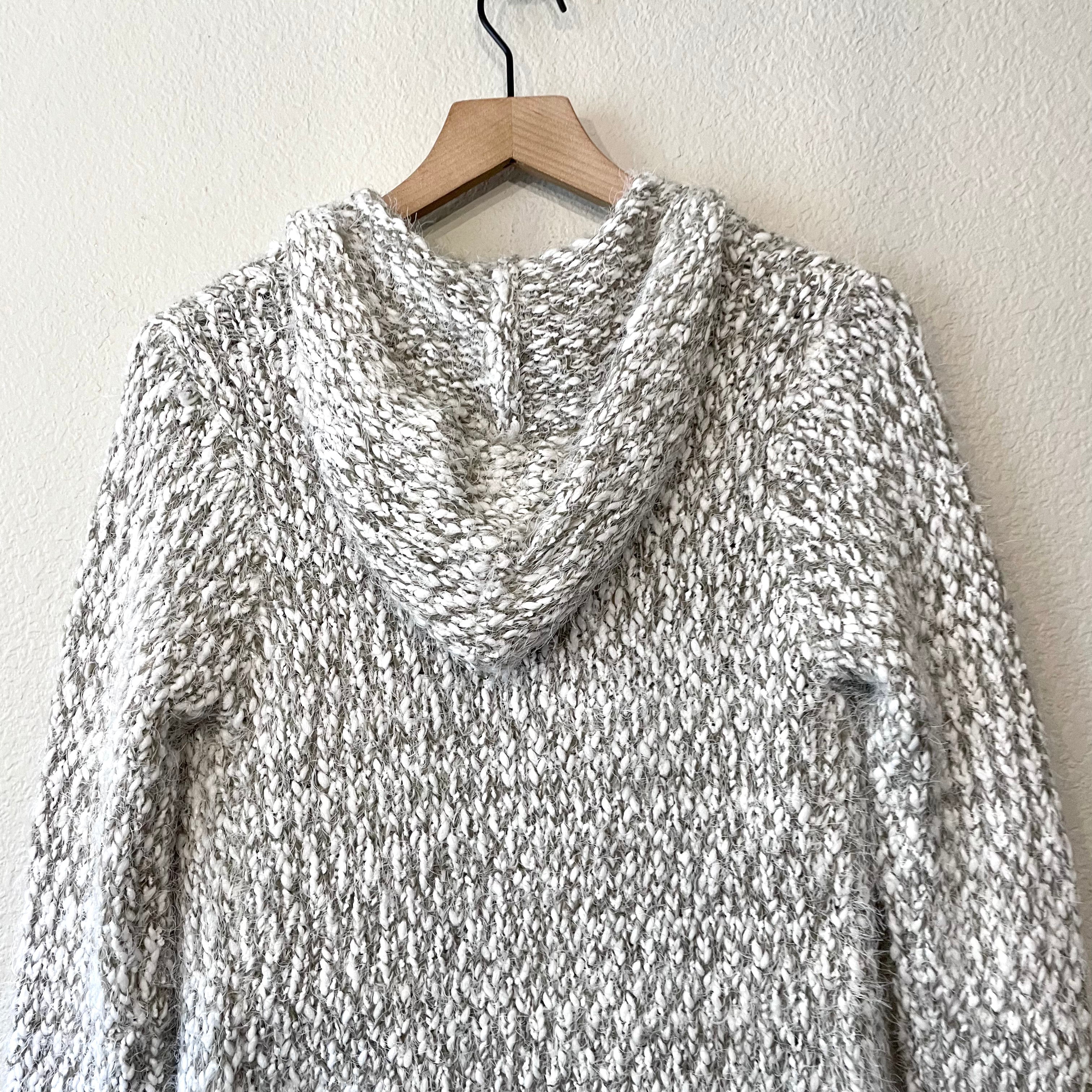 Chenille Hooded Cardigan