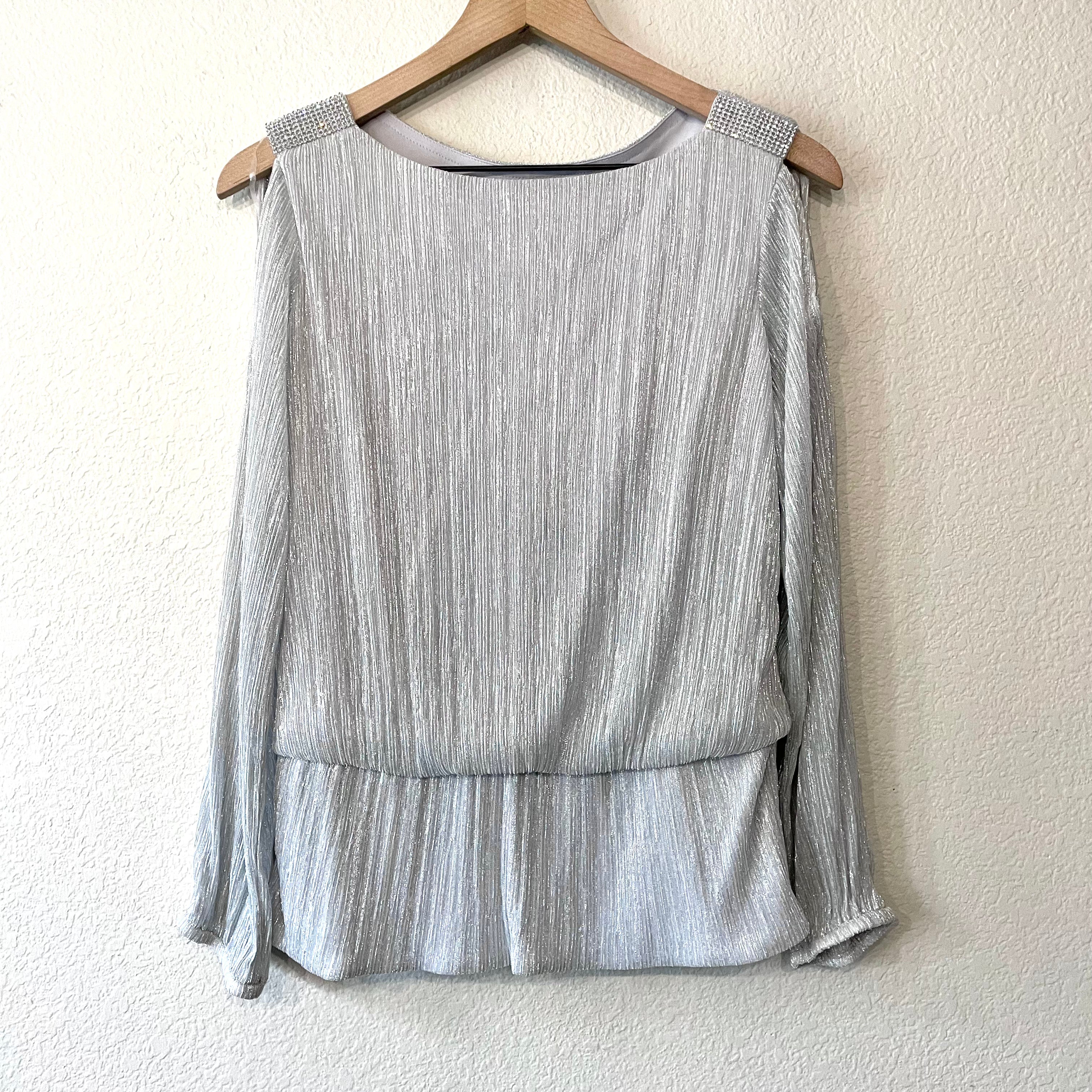 Rhinestone Silver Top