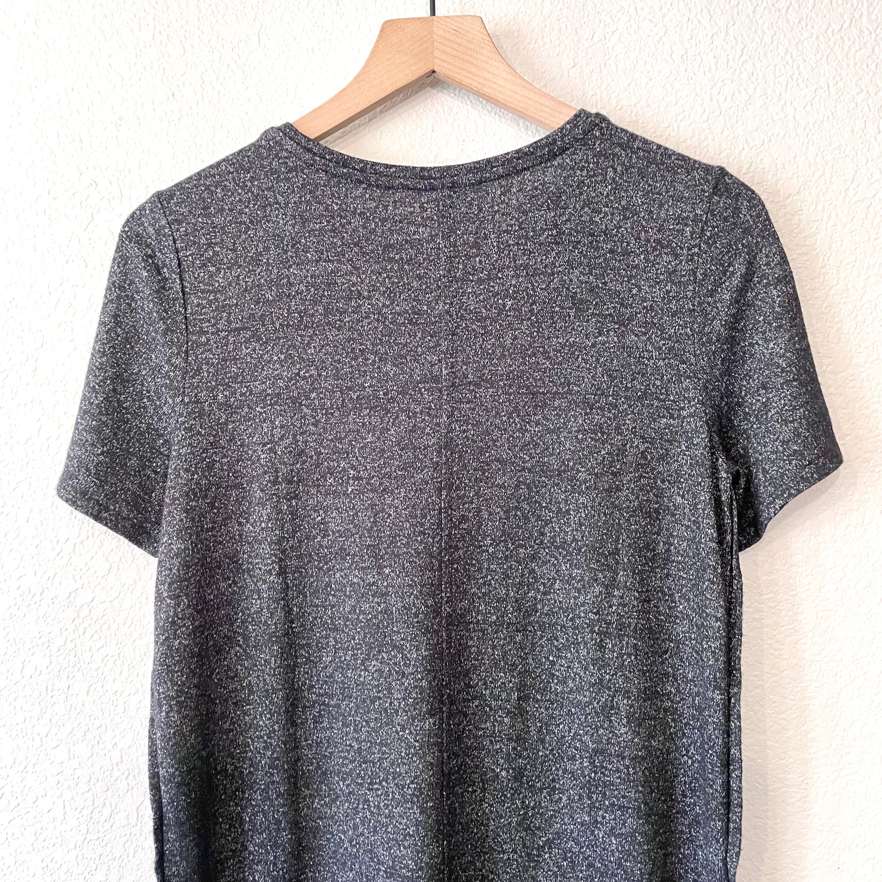 Round Hem Marled Top