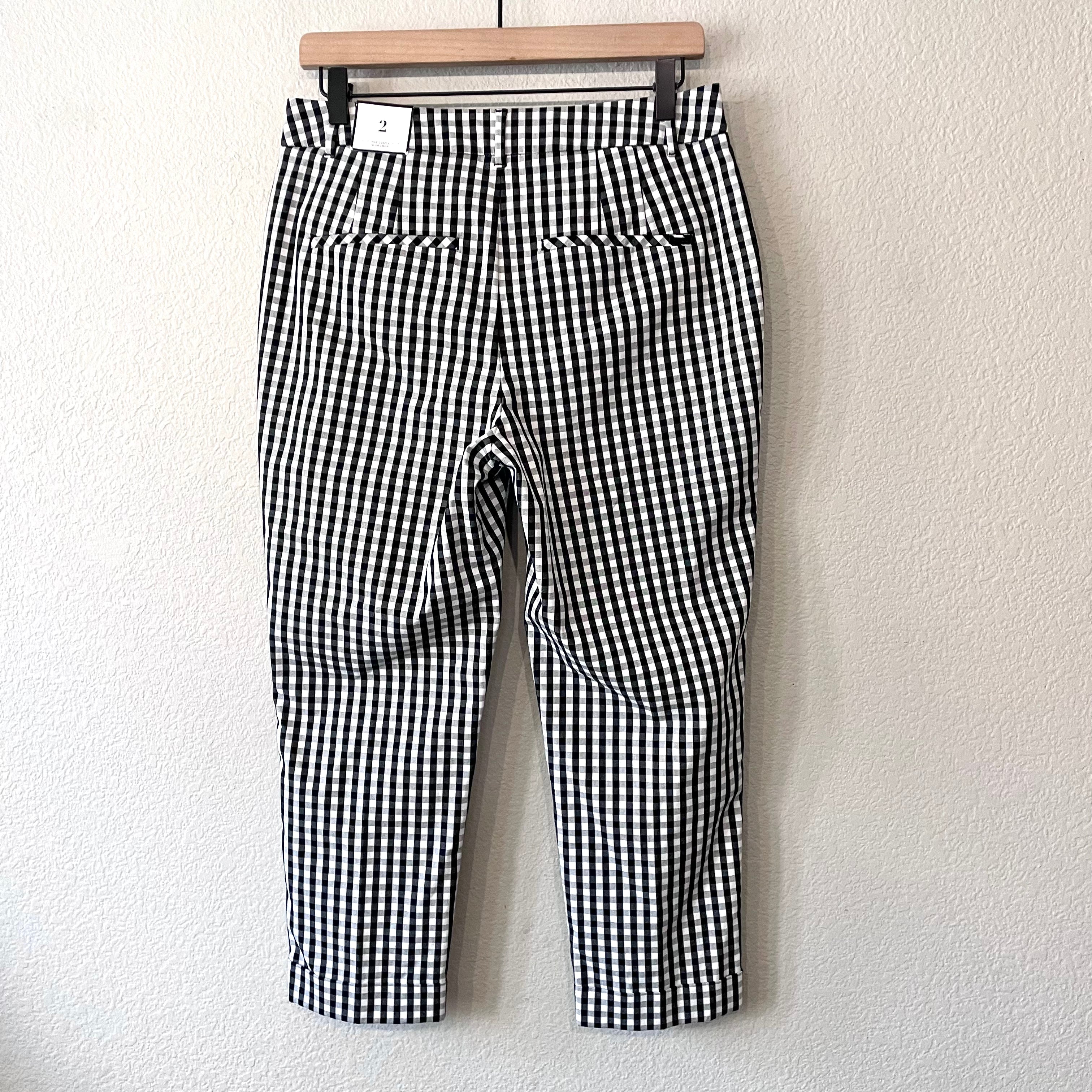 Gingham Plaid Crop Pants