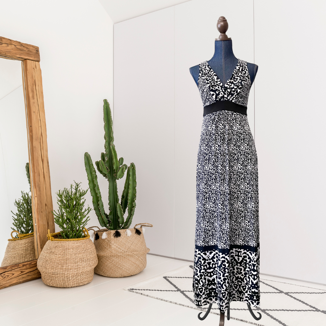 Pebble Print Maxi Dress