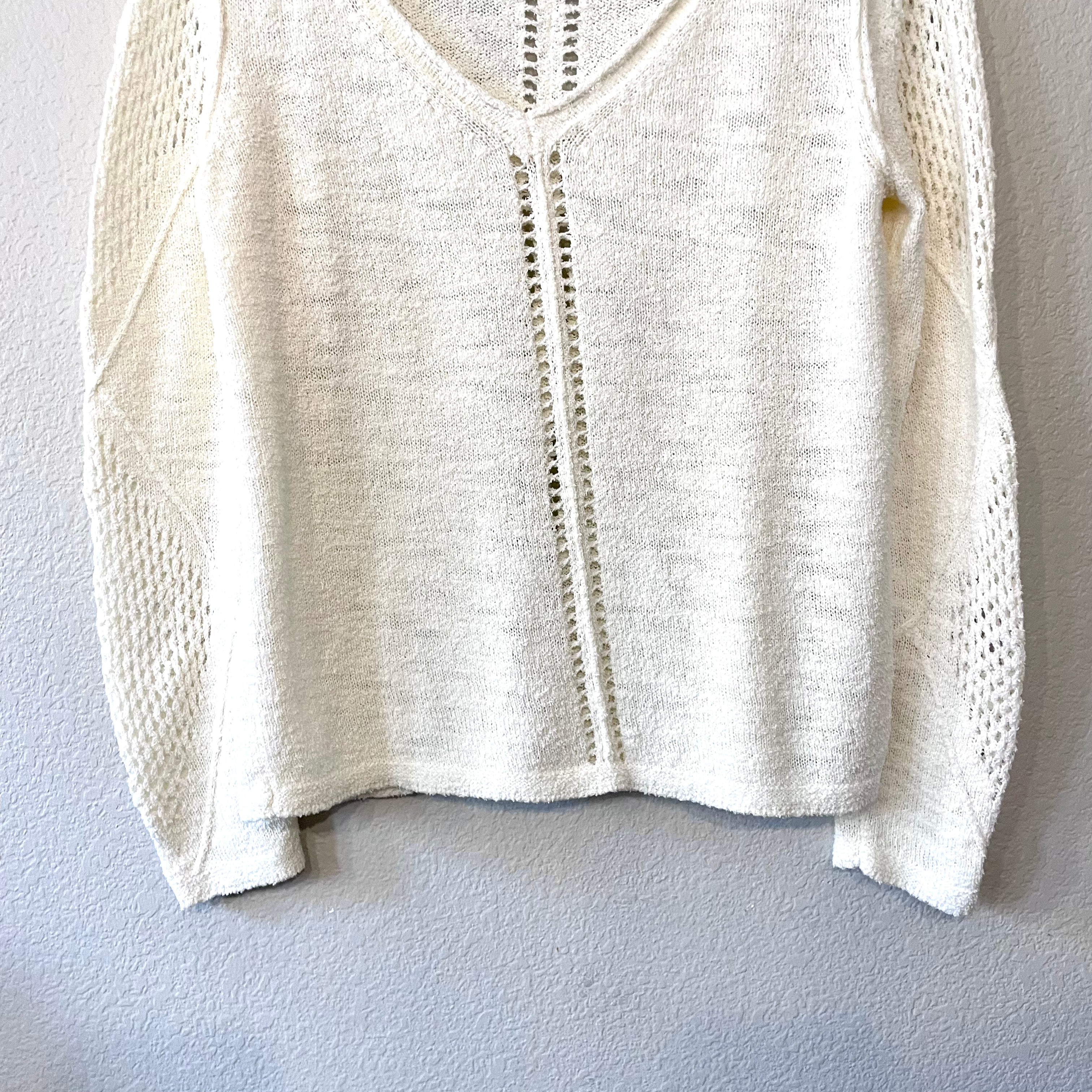 Textured Pointelle Sweater