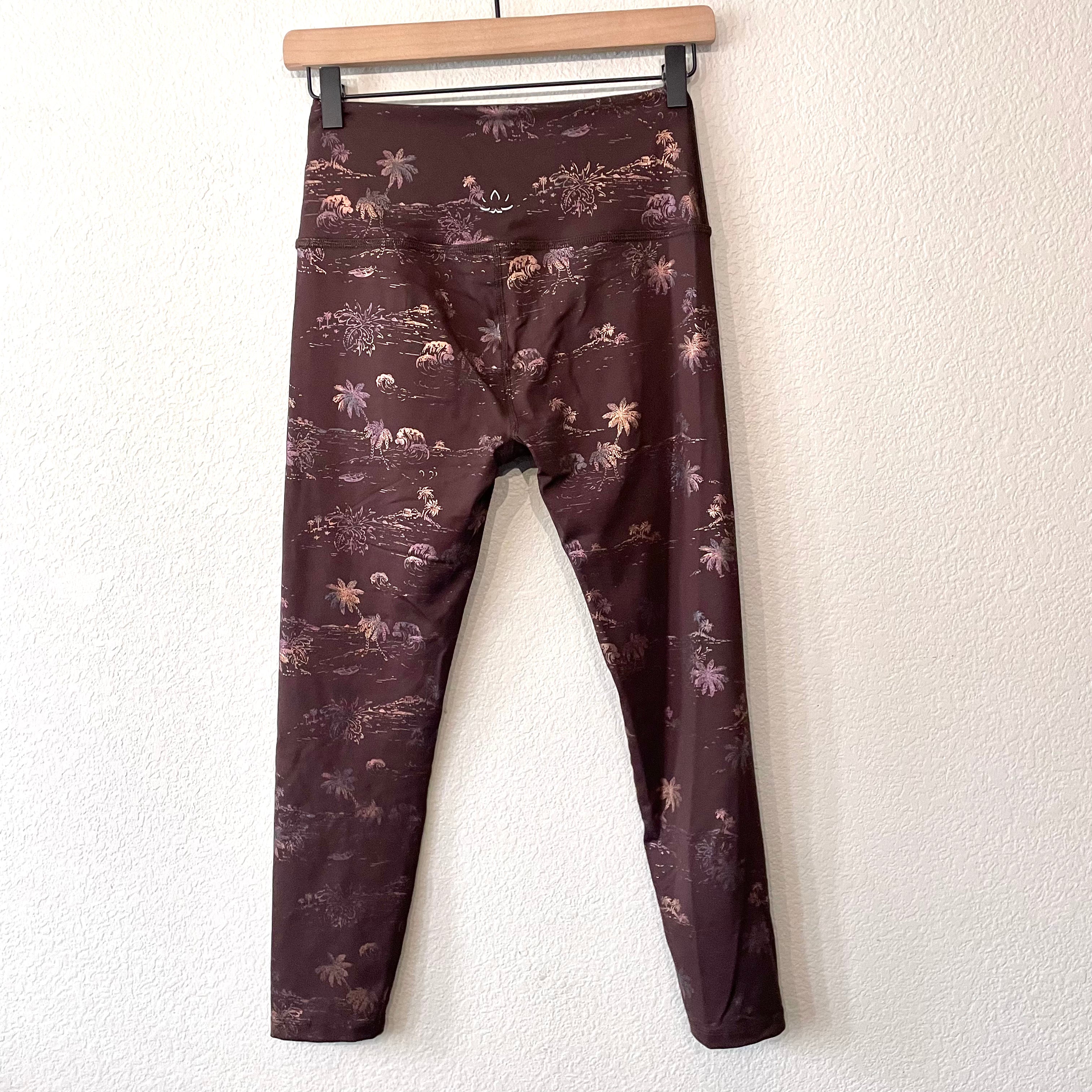 Metallic Palm Tree Leggings