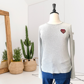 Striped Chain Heart Top