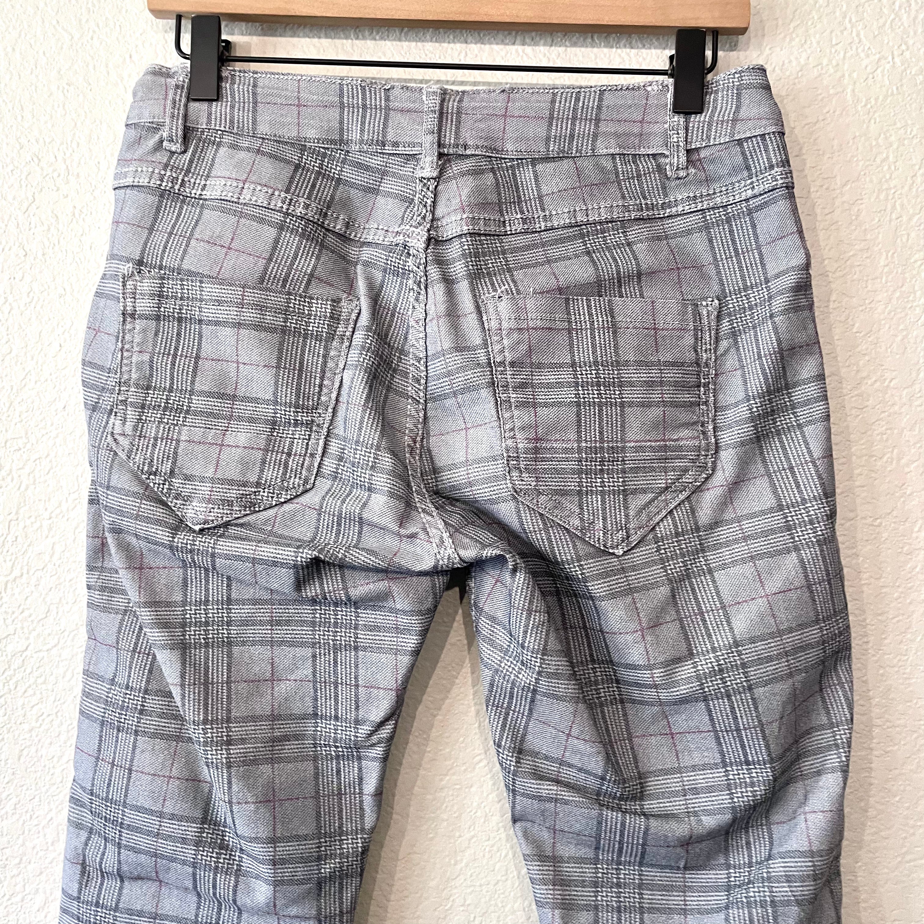 Reversible Plaid Jeans