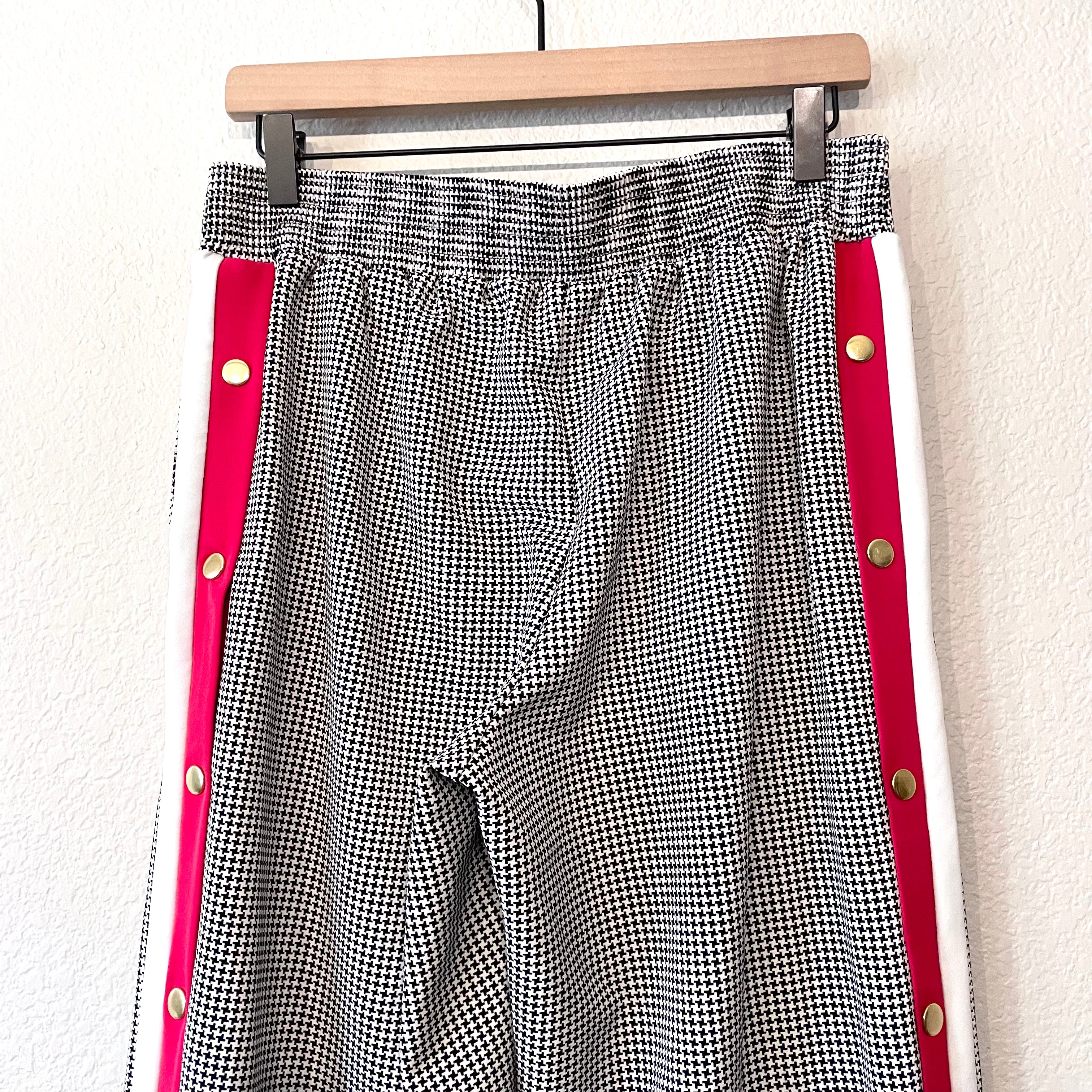 Houndstooth Snap Pants